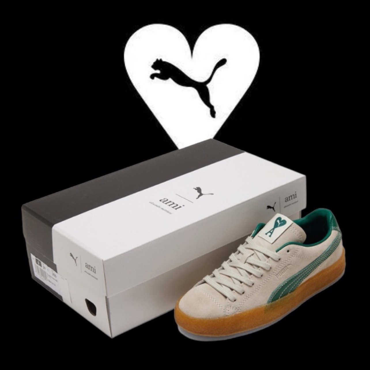 Puma x AMI Suede Crepe Pristine 착용 스타일 - 2