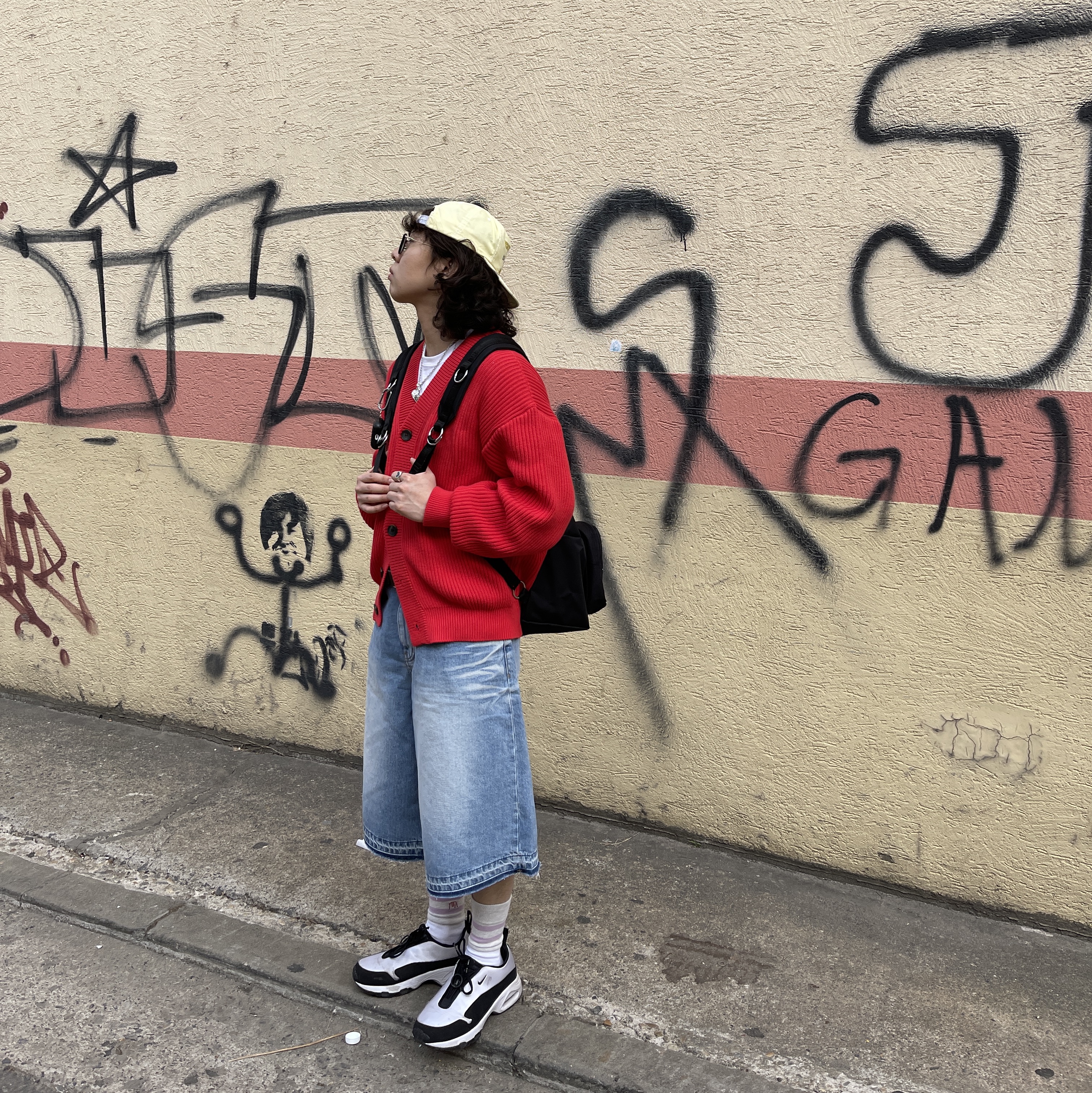 Nike x Comme des Garcons Homme Plus Air Max Sunder SP White Black, Human Made Five Heart Necklace Silver 착용 스타일 - 1