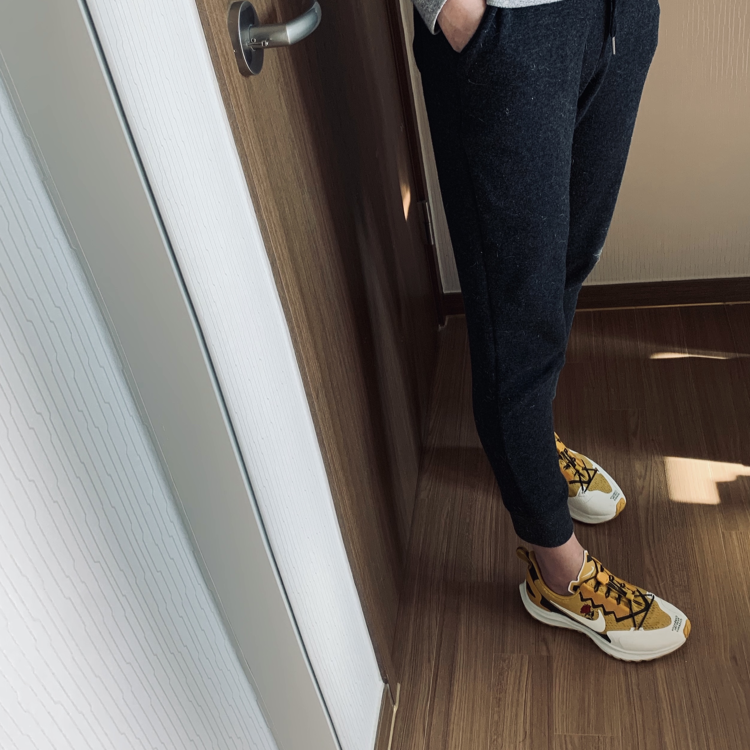 Nike x Undercover Gyakusou Air Zoom Pegasus 36 Trail Yellow 착용 스타일