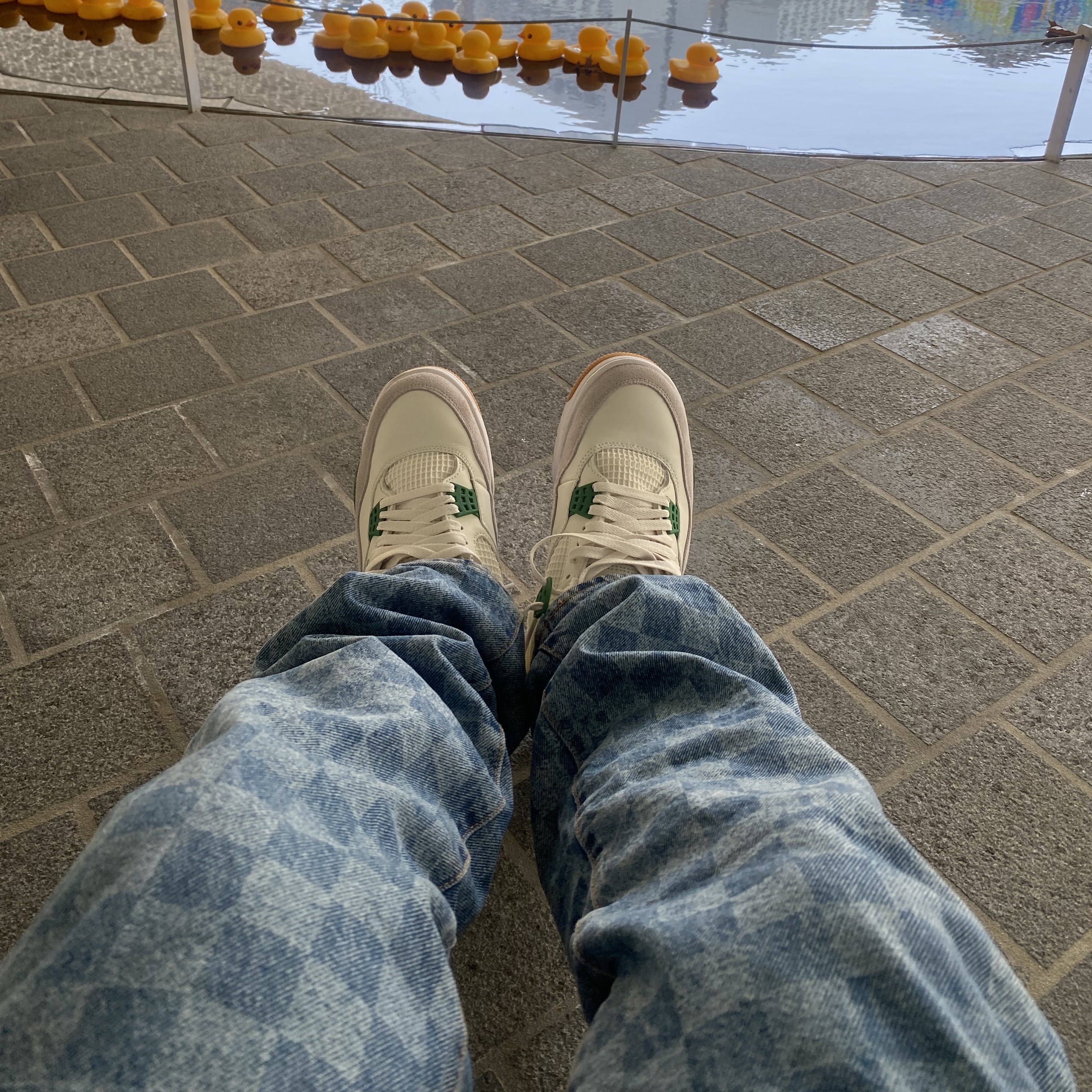 Jordan 4 x Nike SB Retro SP Pine Green 착용 스타일 - 2