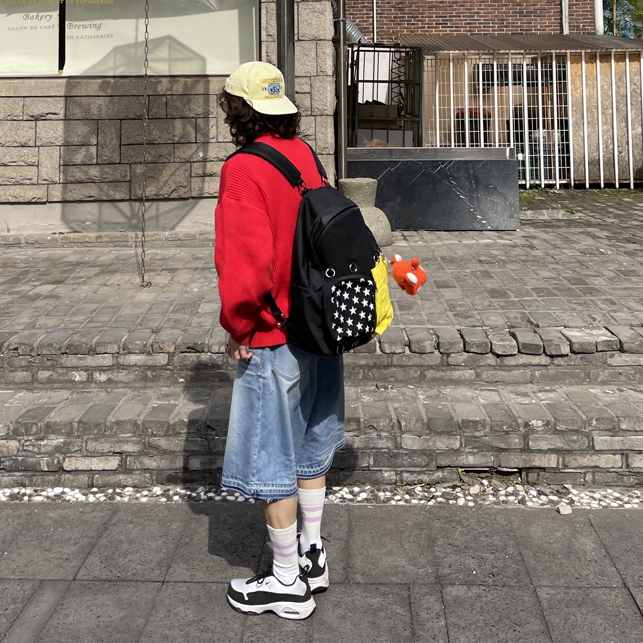 Nike x Comme des Garcons Homme Plus Air Max Sunder SP White Black, Human Made Five Heart Necklace Silver 착용 스타일 - 3