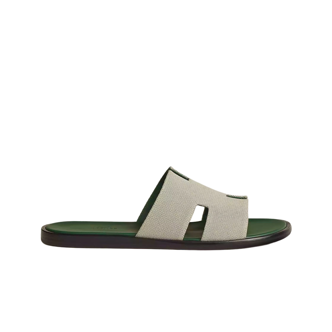에르메스 이즈미르 샌들 캔버스 카프스킨 & 베르(Hermes Izmir Sandal Canvas Calfskin & Vert) - 1