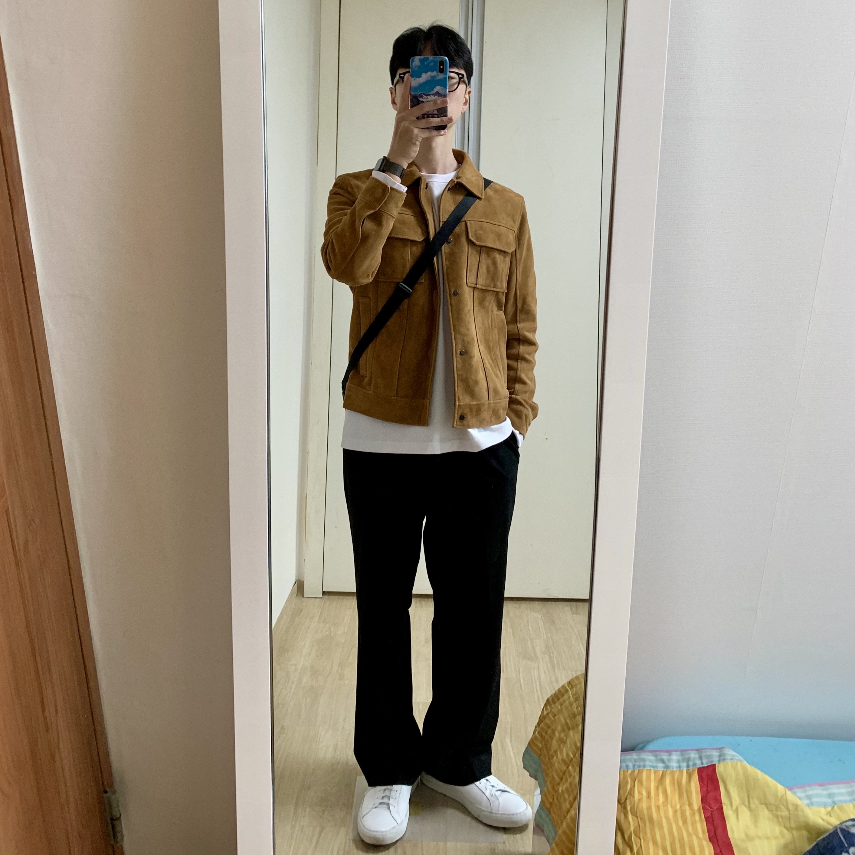 Common Projects Original Achilles Low White 착용 스타일 - 1