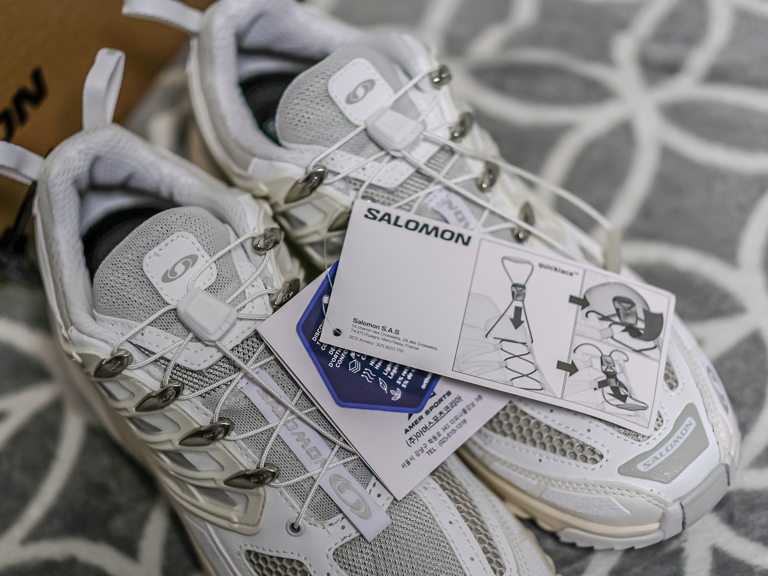 Salomon ACS Pro White Vanilla Ice 착용 스타일 - 4