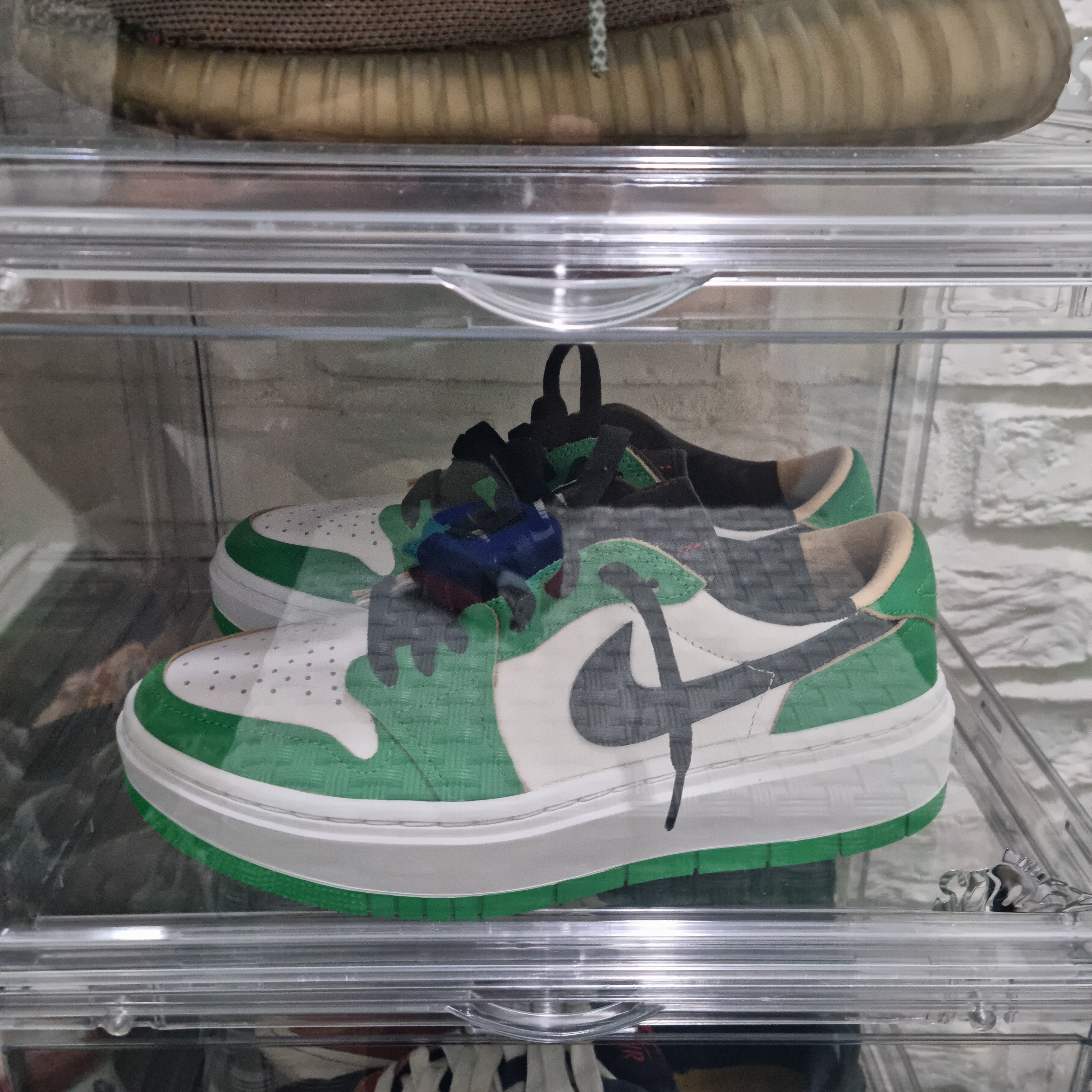(W) Jordan 1 Elevate Low SE Lucky Green 착용 스타일