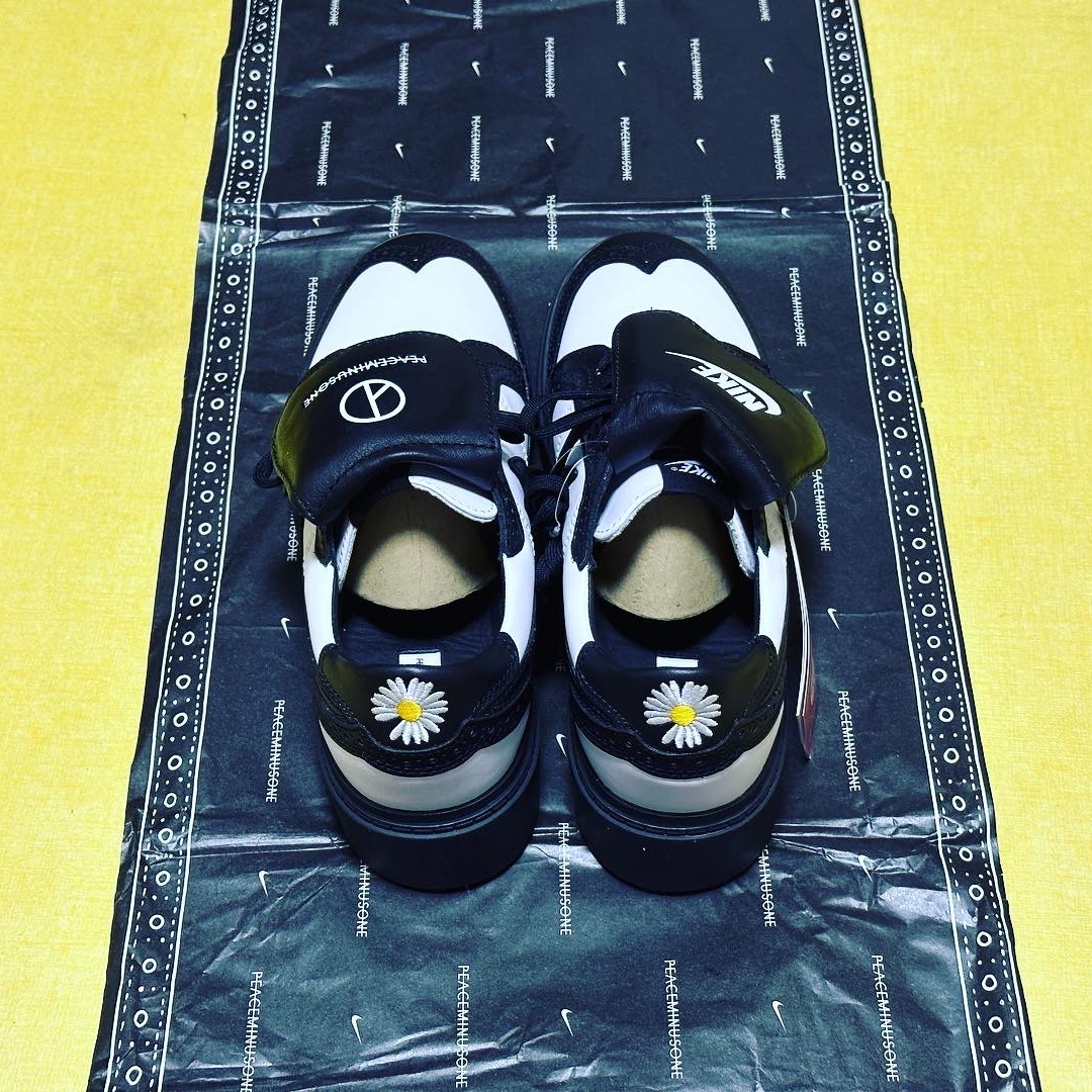 Nike x Peaceminusone Kwondo1 Black and White 착용 스타일 - 4
