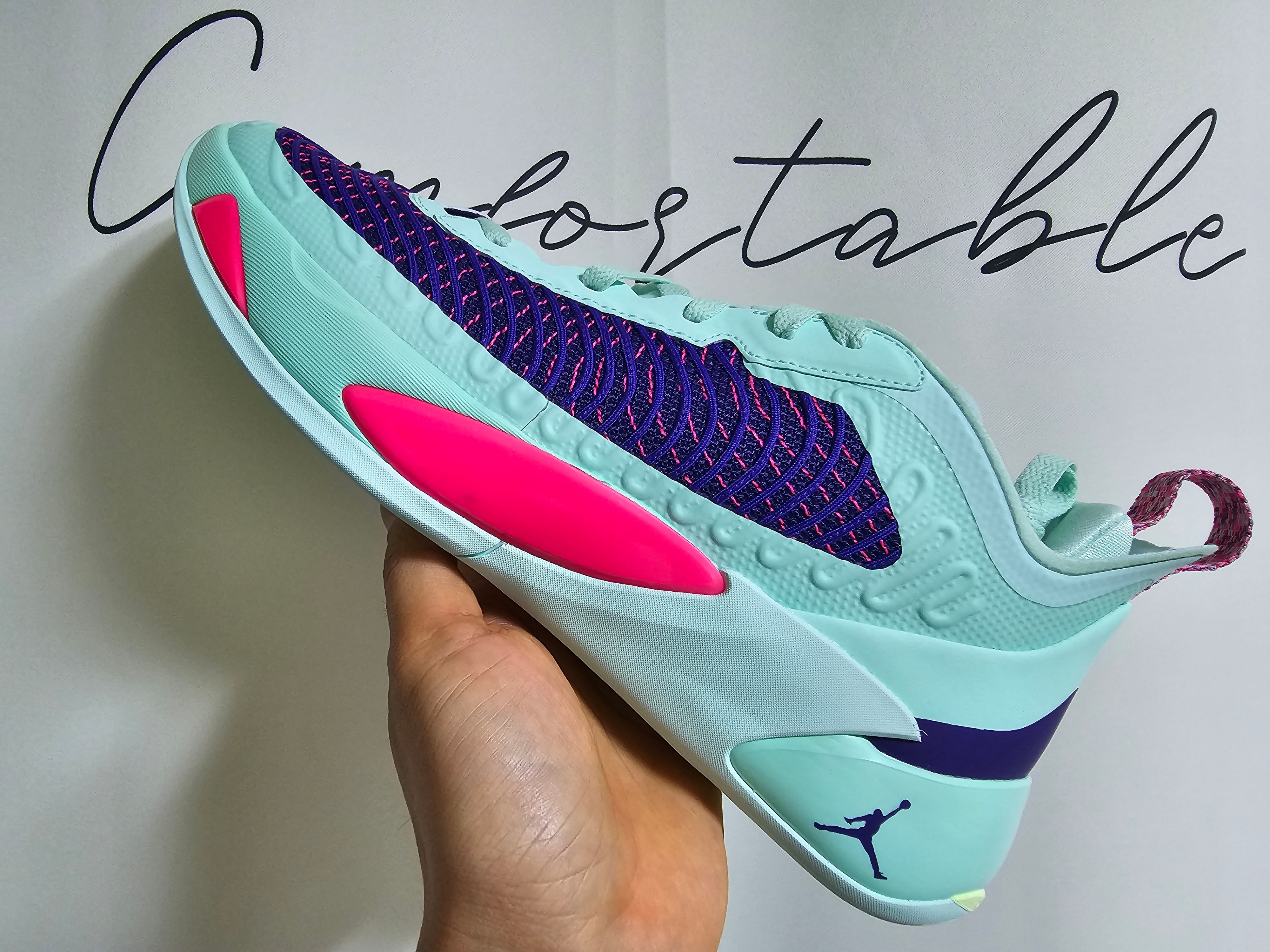 Jordan Luka 1 PF Mint Foam Racer Pink 착용 스타일 - 2