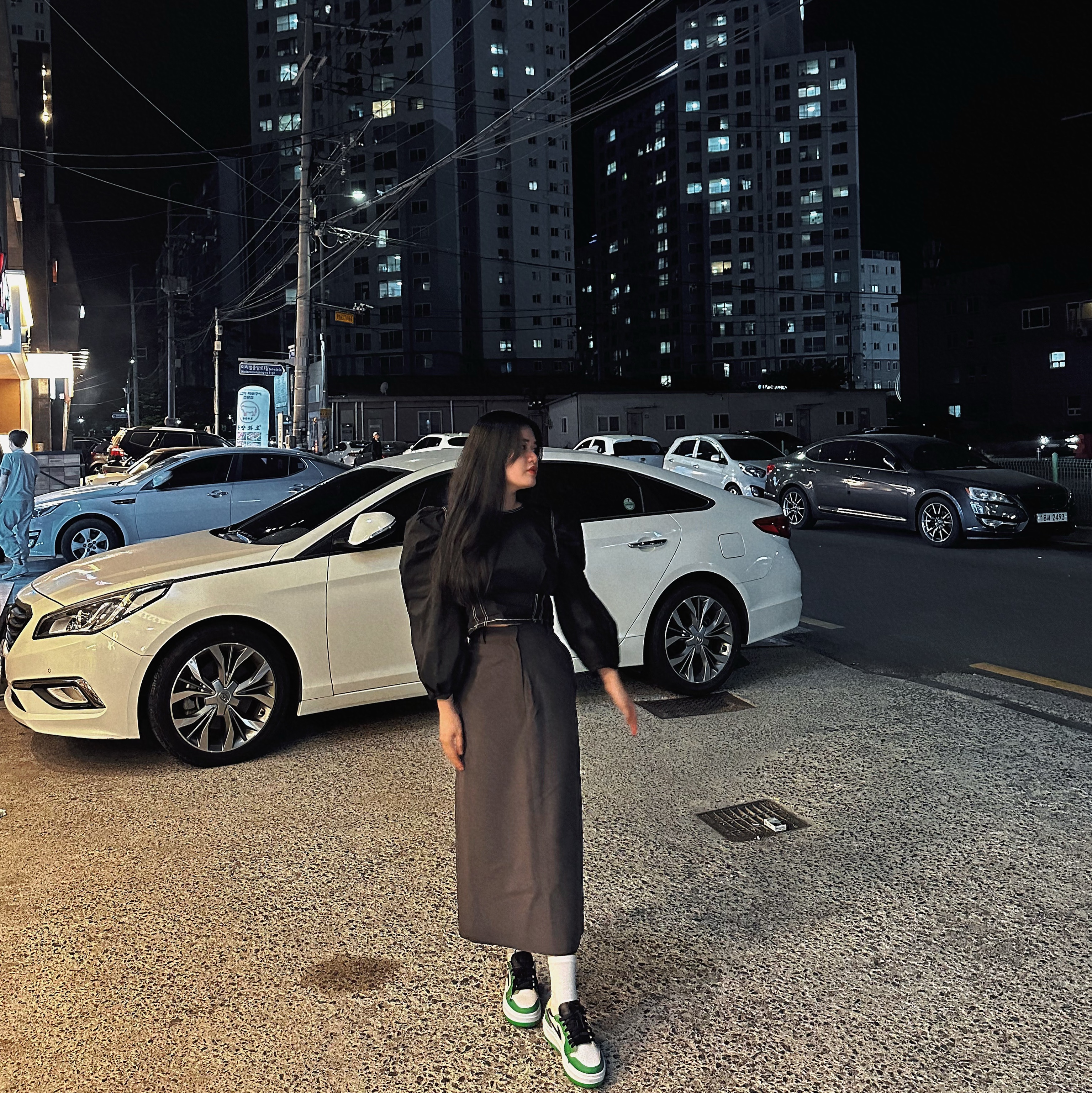 (W) Jordan 1 Elevate Low SE Lucky Green 착용 스타일
