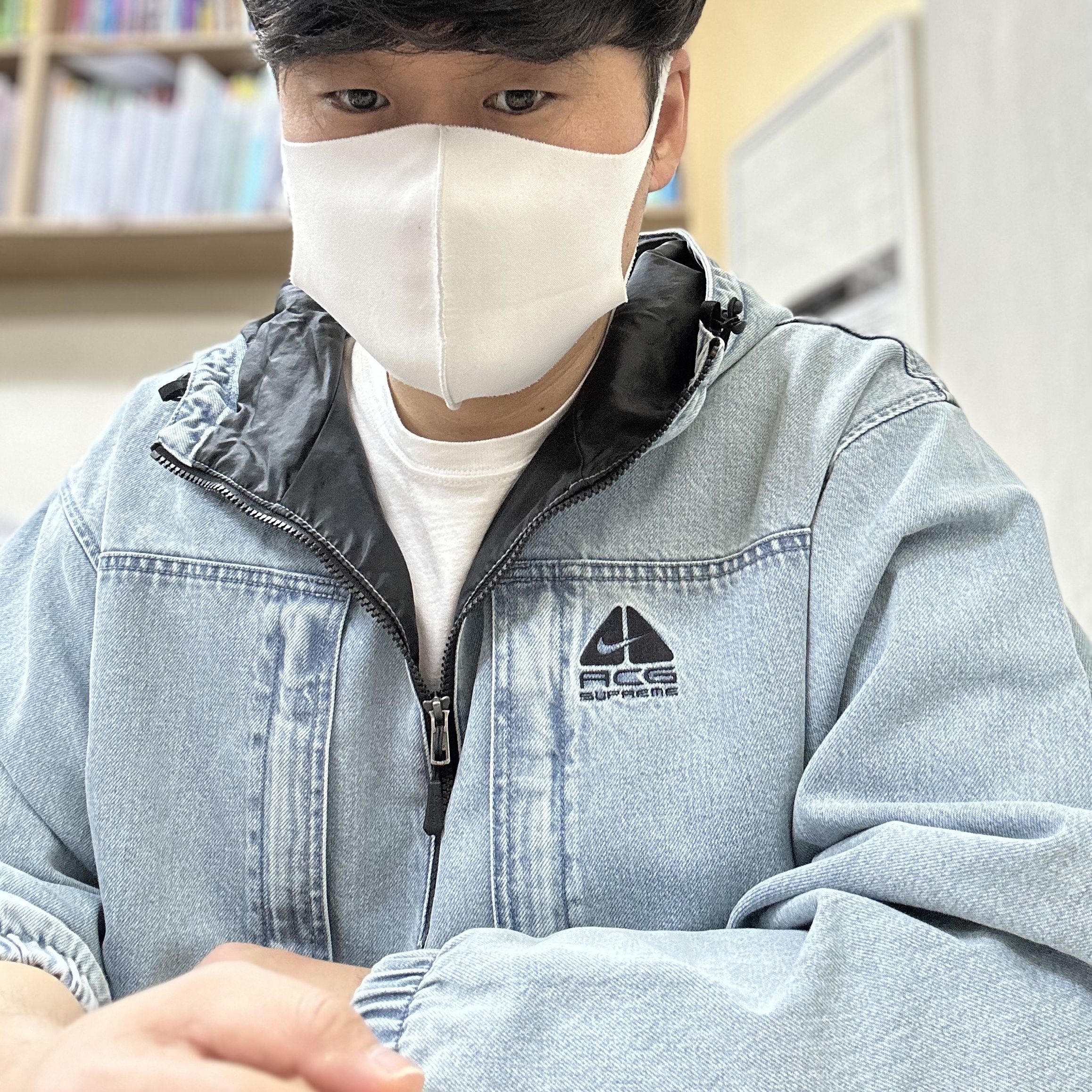 Supreme x Nike ACG Denim Pullover Washed Blue - 22FW, Nike Dunk Low SE Seoul 착용 스타일 - 2
