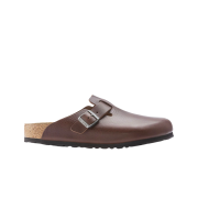 Birkenstock Boston Grip Leather Vintage Wood Roast - Regular