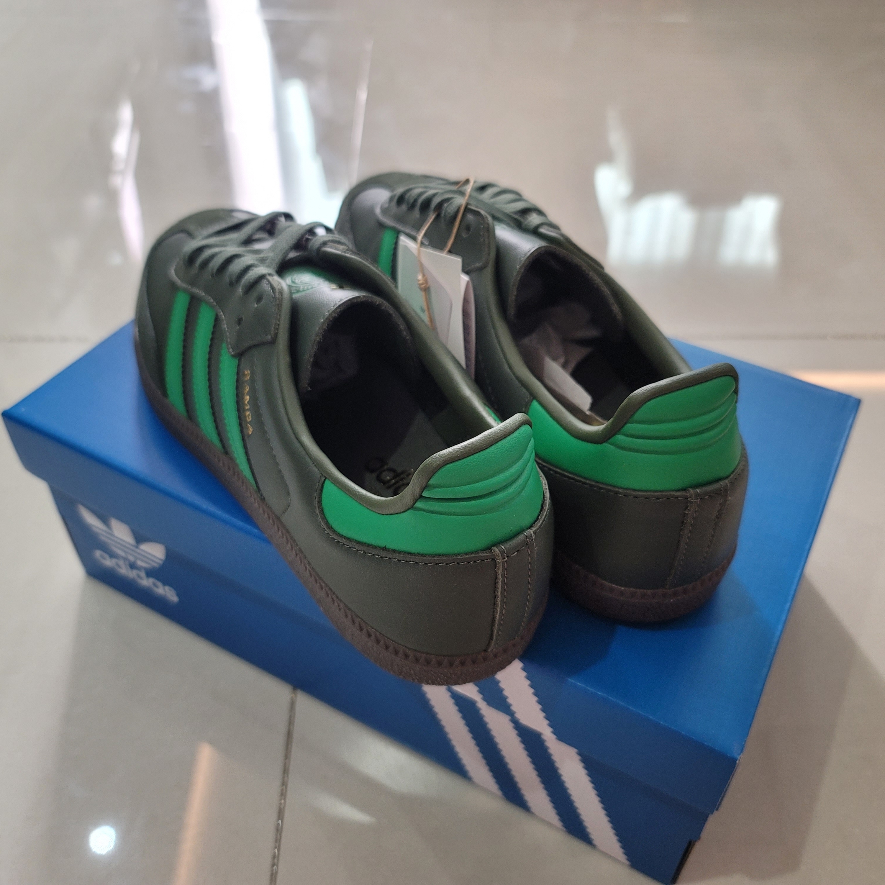 Adidas Samba Team Shadow Green 착용 스타일 - 3