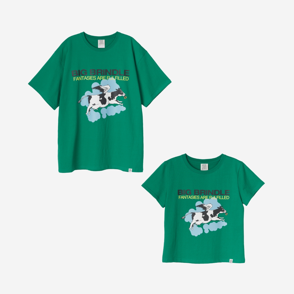 더바이닐하우스 빅 브린들 티셔츠 그린(Thevinylhouse Big Brindle T-Shirt Green) - 3