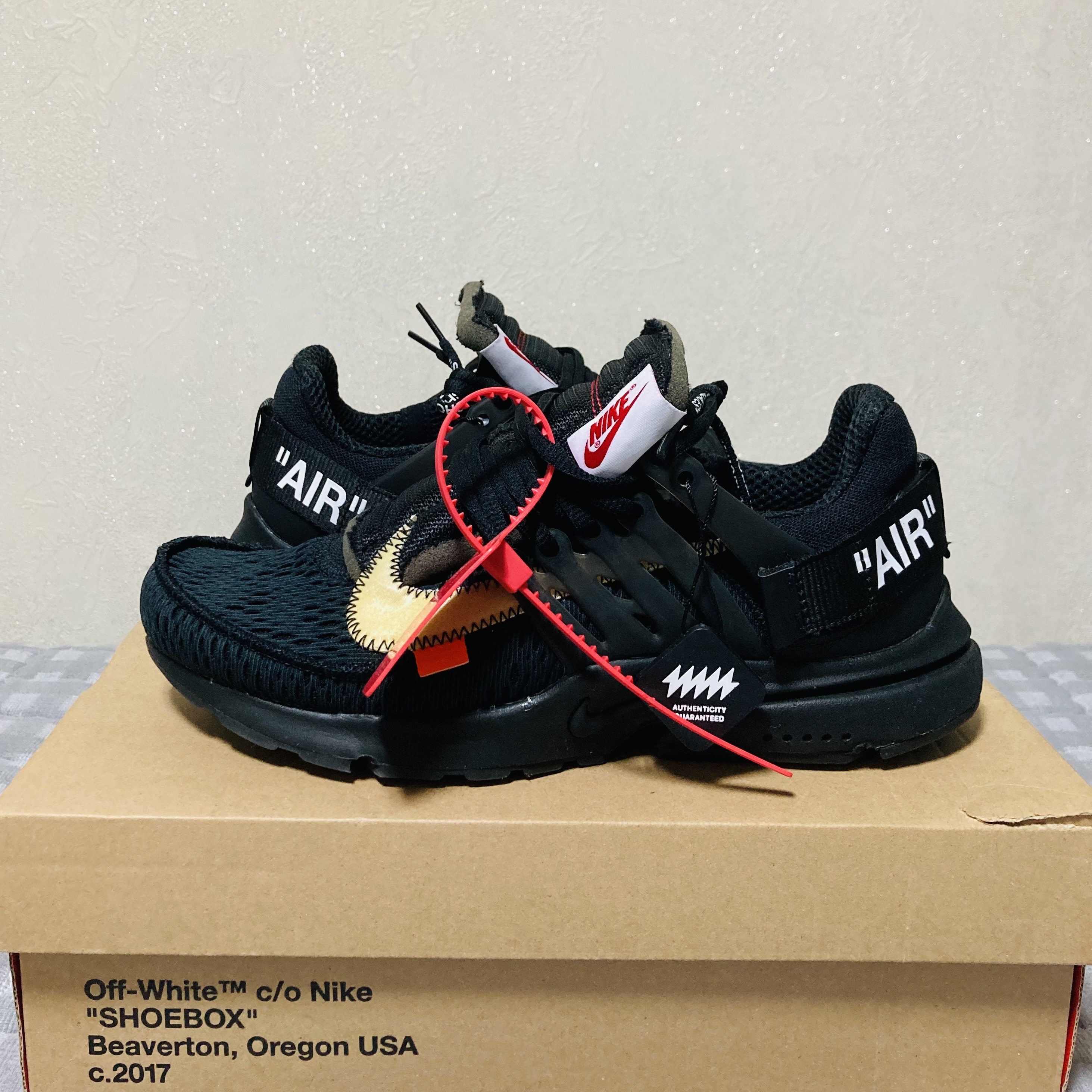 Nike x Off-White Air Presto Black 착용 스타일 - 2