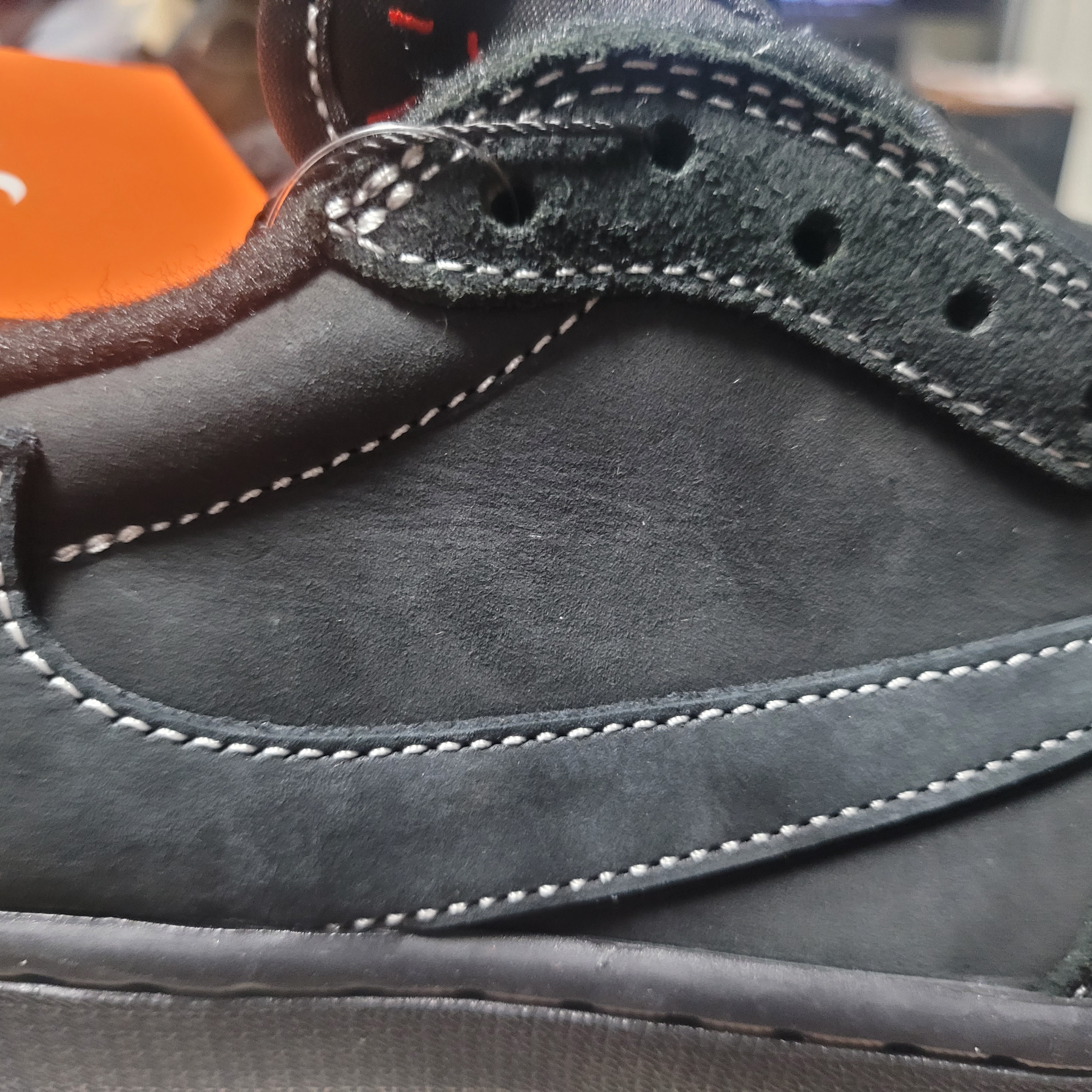 Jordan 1 x Travis Scott Retro Low OG SP Black Phantom 착용 스타일