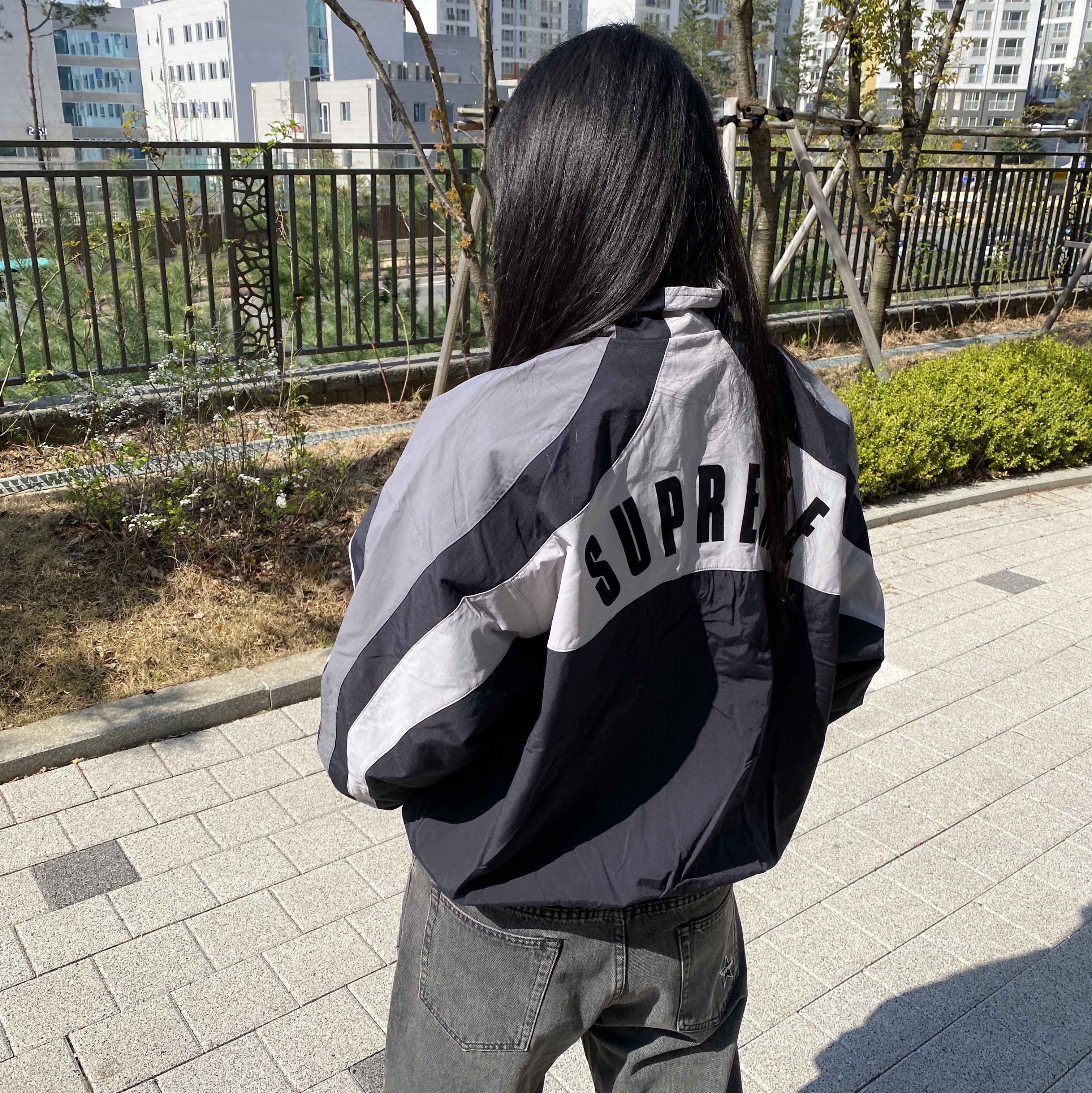 Supreme x Umbro Track Jacket Black - 23SS 착용 스타일