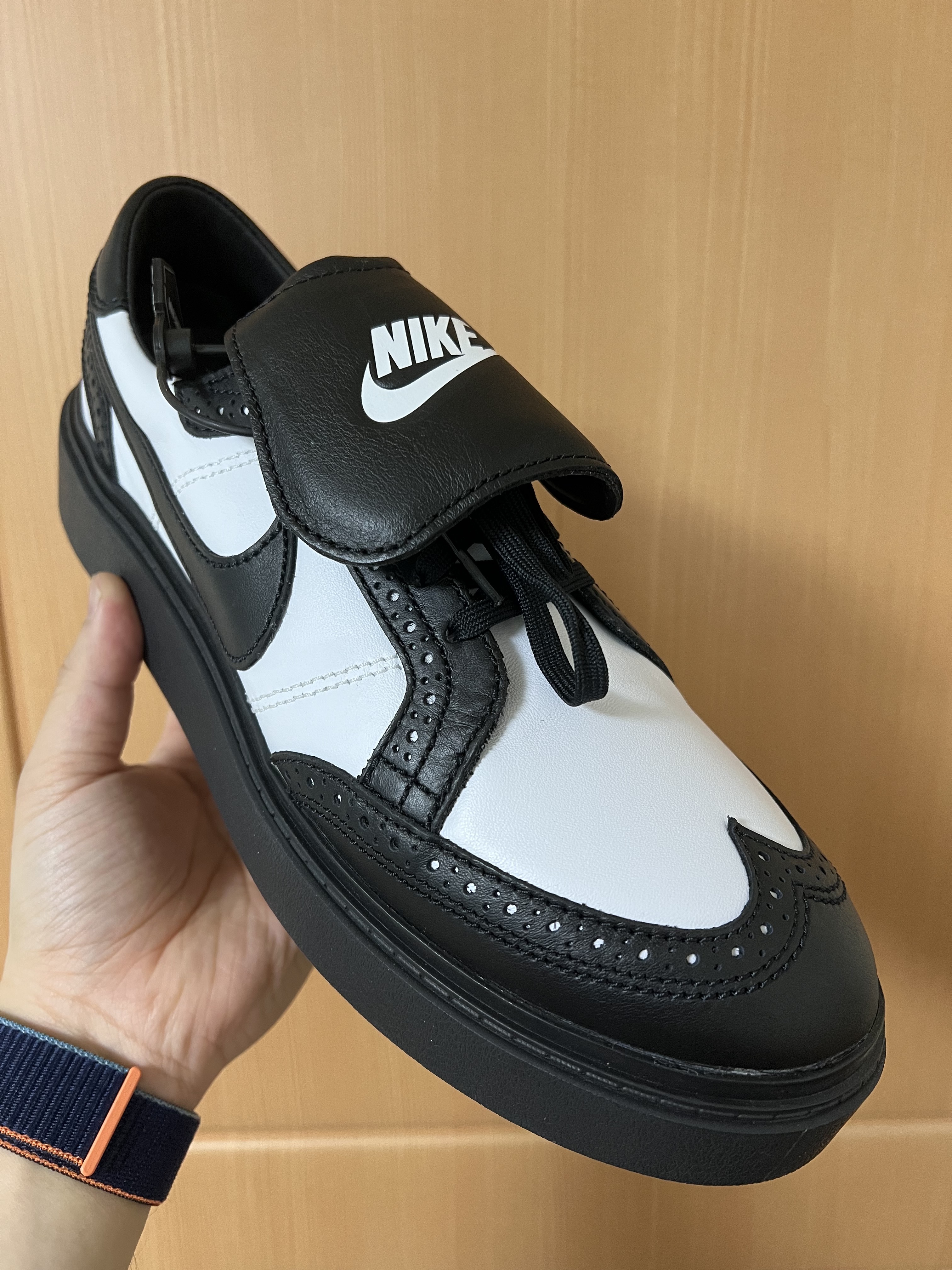 Nike x Peaceminusone Kwondo1 Black and White 착용 스타일 - 2