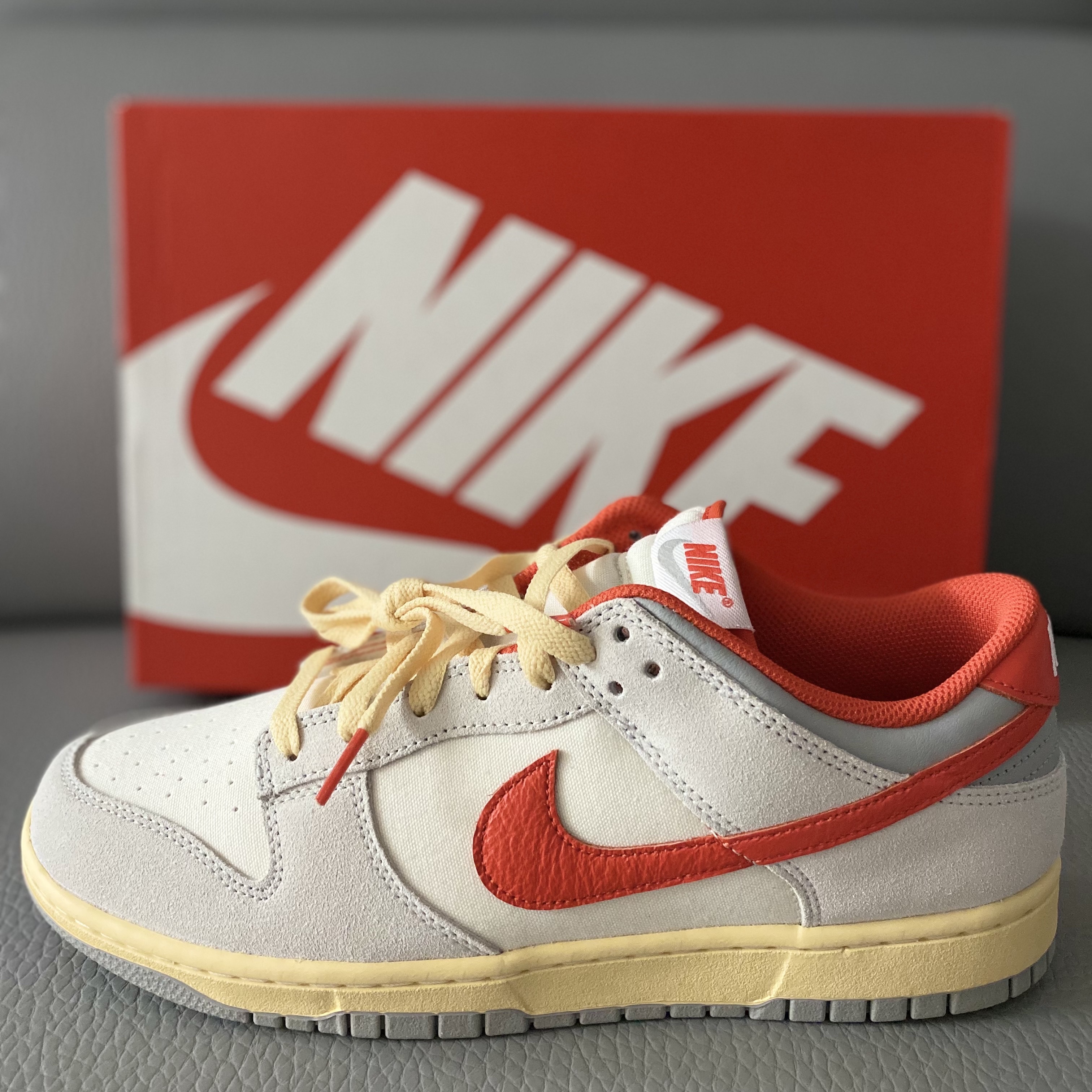Nike Dunk Low Sail Picante Red 착용 스타일