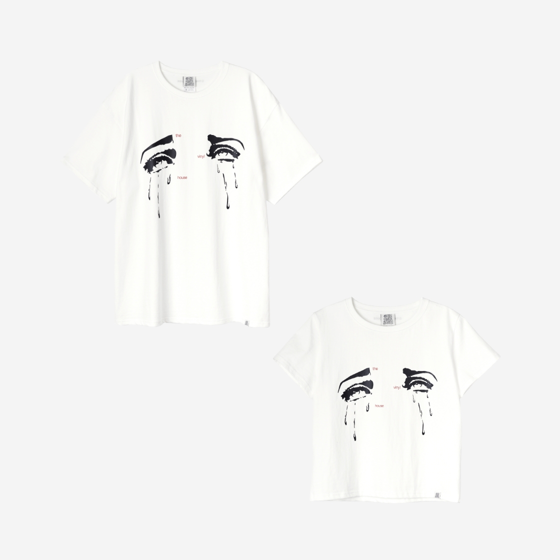 더바이닐하우스 크라잉 티셔츠 화이트(Thevinylhouse Crying T-Shirt White) - 3