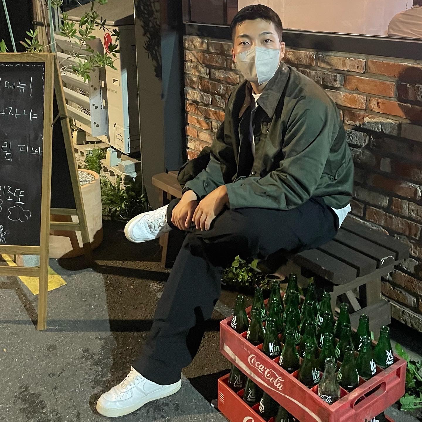 Nike Air Force 1 '07 Low White 착용 스타일 - 2
