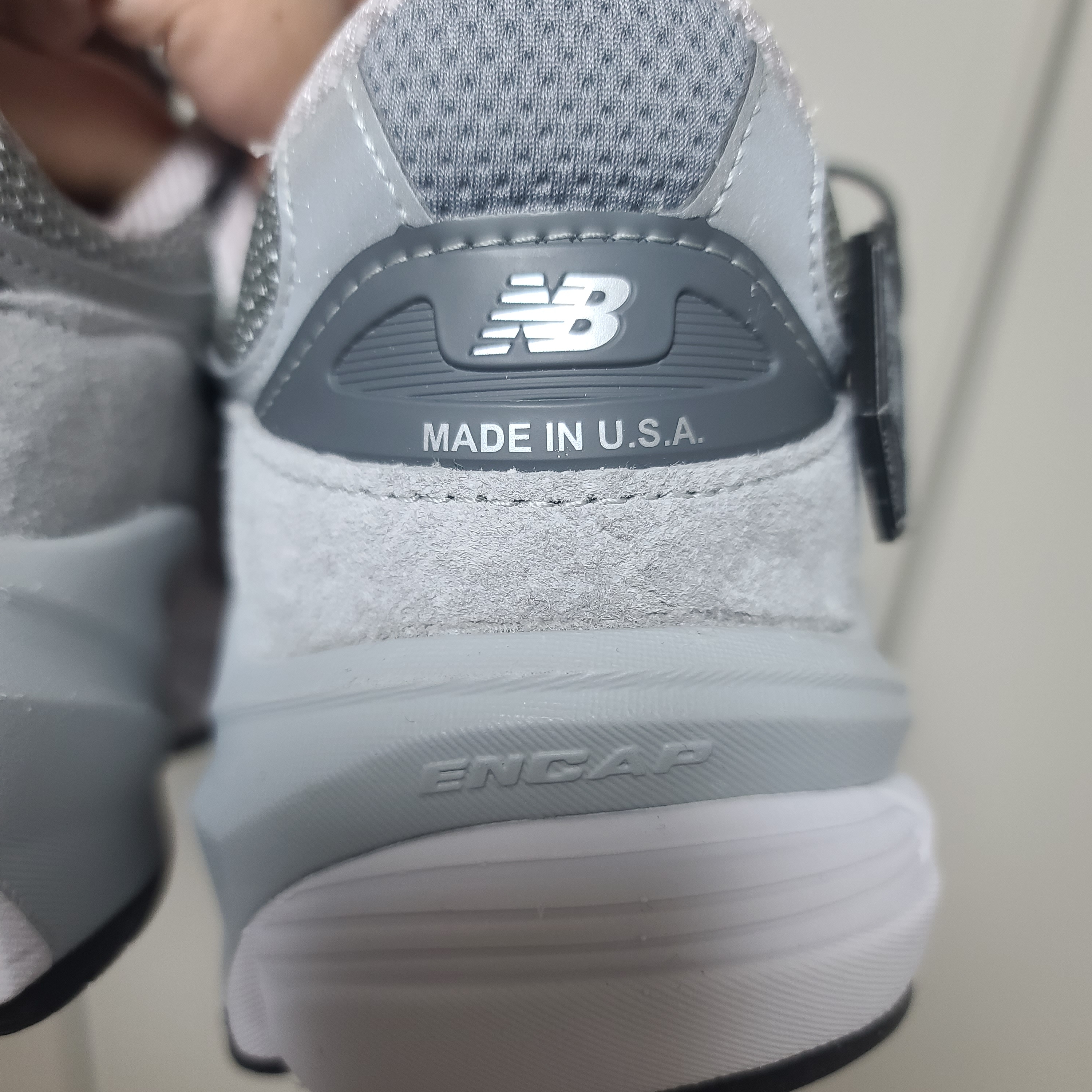New Balance 990v6 Made in USA Grey - D Standard 착용 스타일 - 2