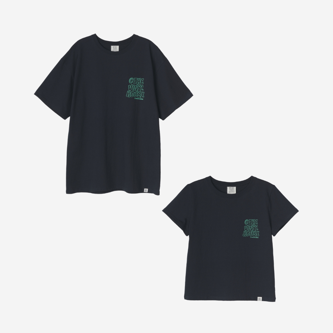 더바이닐하우스 라인 로고 티셔츠 네이비(Thevinylhouse Line Logo T-Shirt Navy) - 5