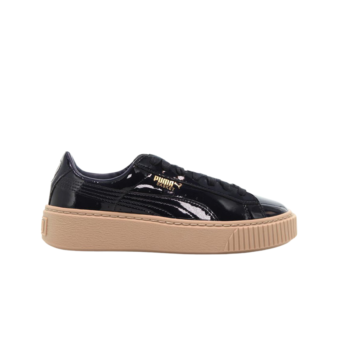 (W) 푸마 베스킷 플랫폼 페이턴트 피코트((W) Puma Basket Platform Patent Peacoat) - 1