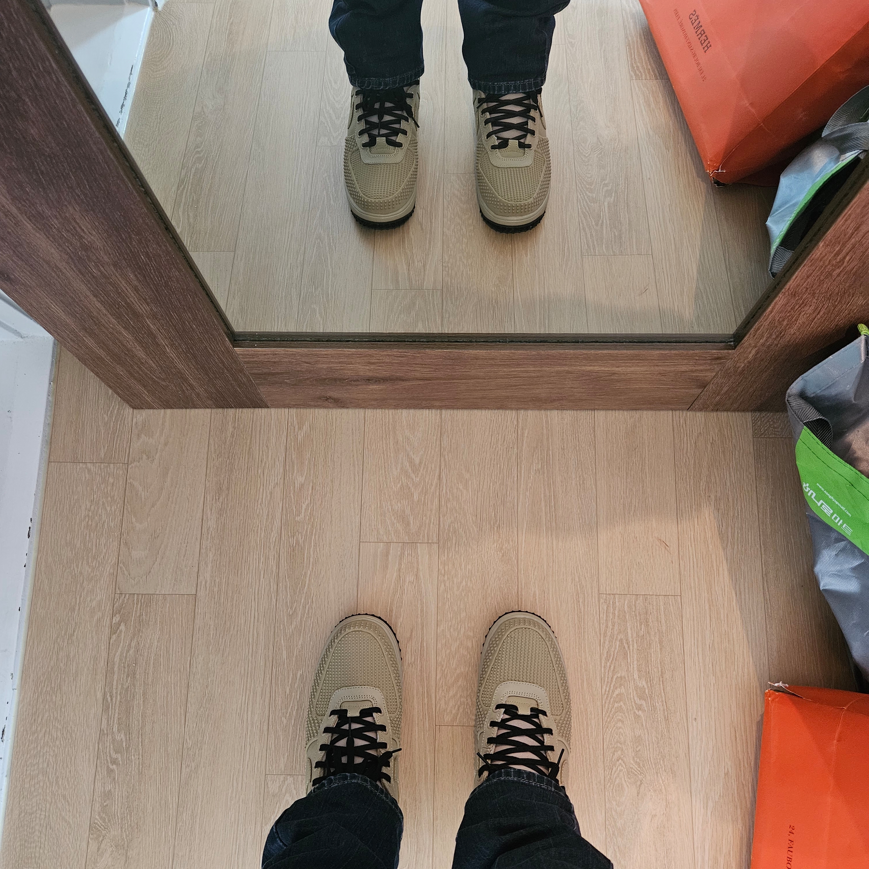 Nike Lunar Force 1 Duckboot Lime Stone 착용 스타일