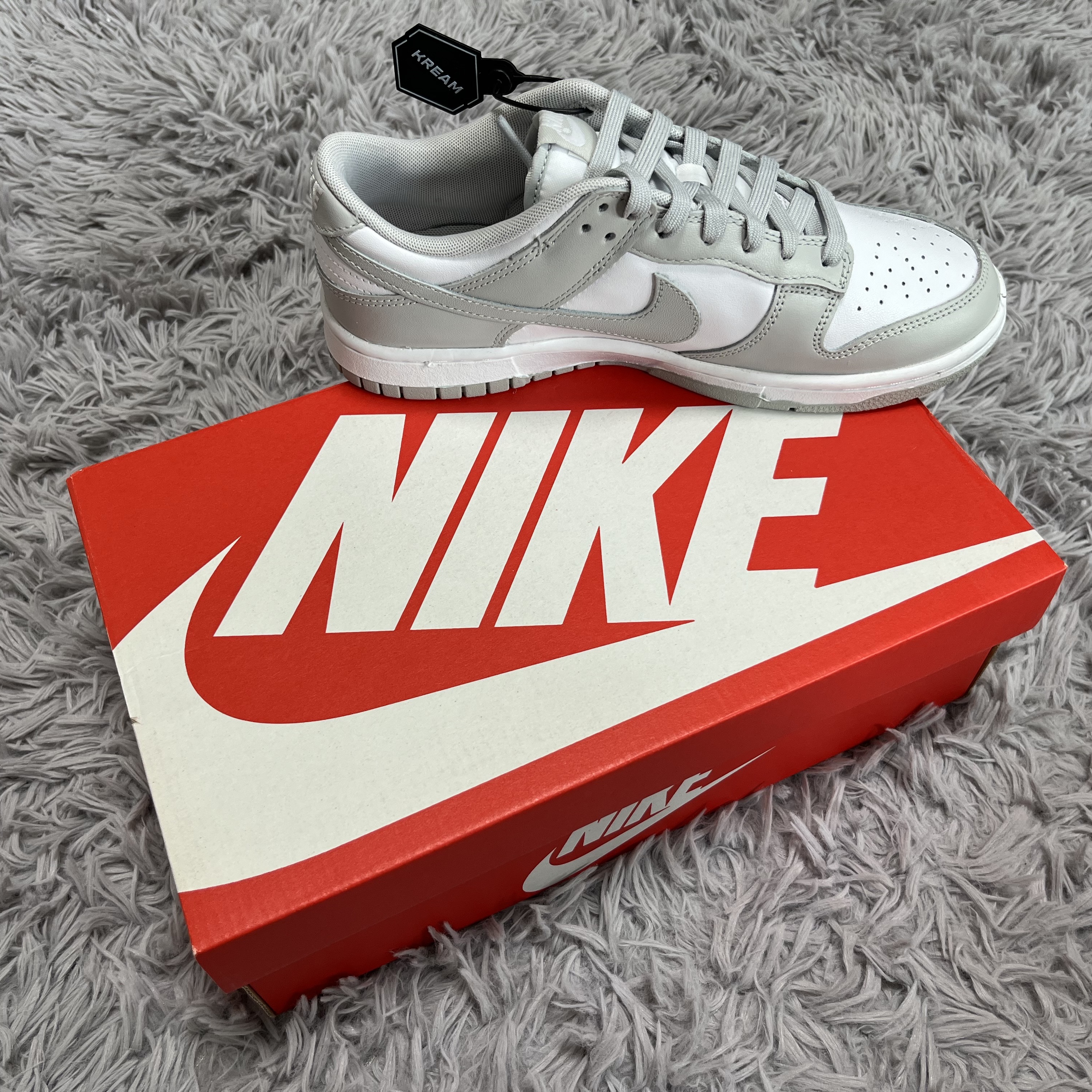 Nike Dunk Low Retro Grey Fog 착용 스타일 - 4