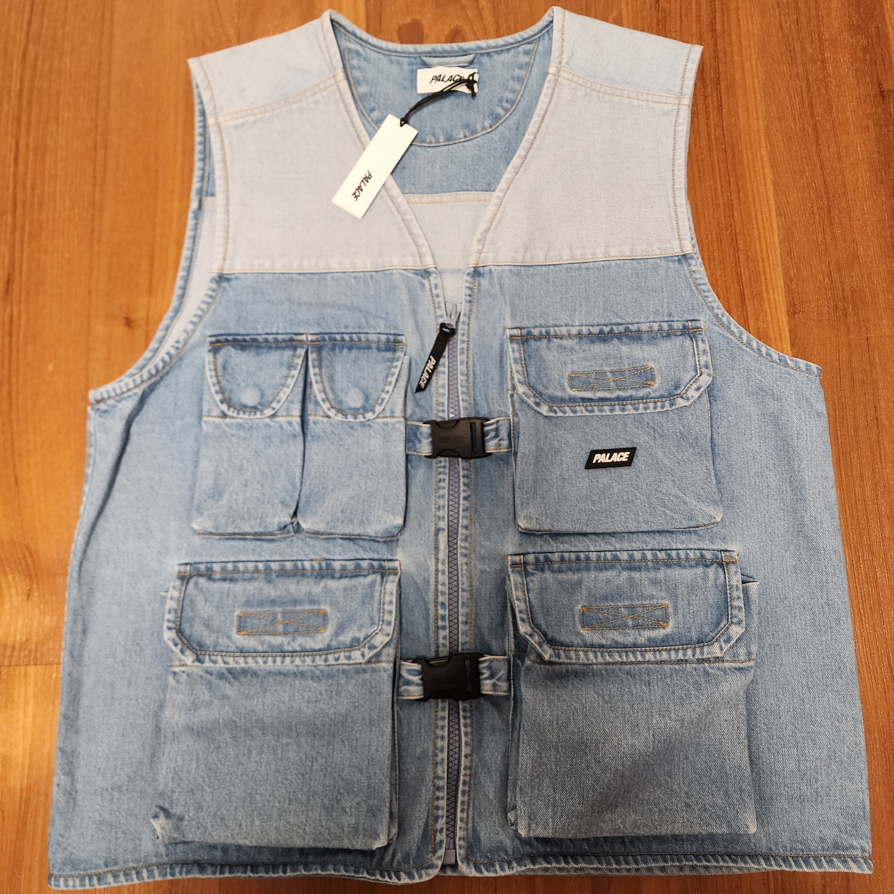 Palace Utility Gilet Denim - 23SS 착용 스타일 - 1