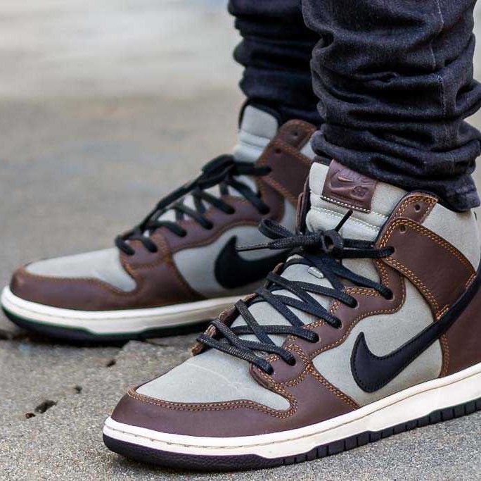 Nike SB Dunk High Baroque Brown 착용 스타일