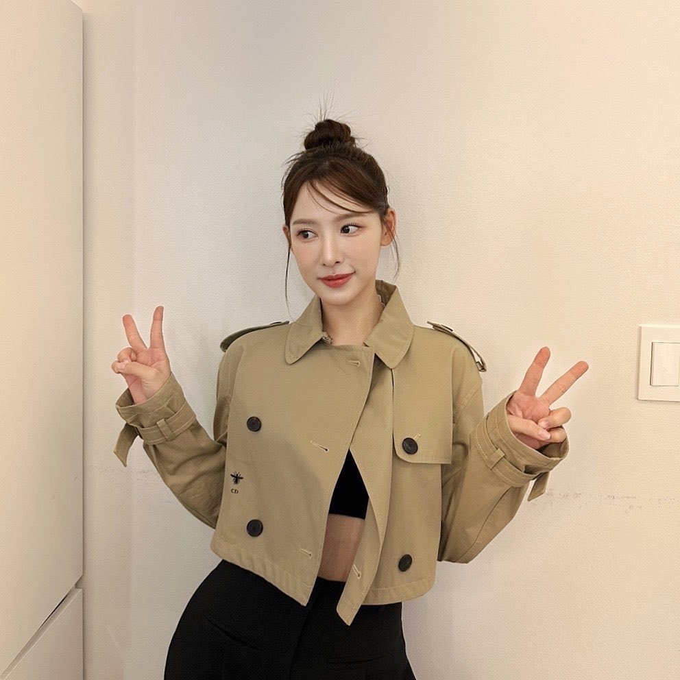 (W) Dior 3-in-1 Macrocannage Trench Coat Beige Cotton Gabardine 착용 스타일