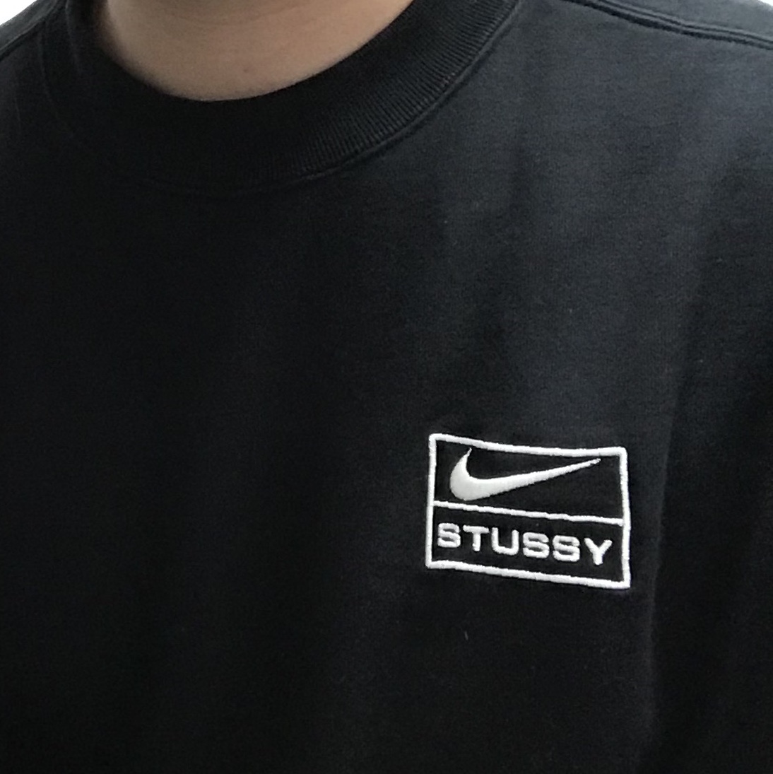Nike x Stussy NRG Washed Fleece Crewneck Black (DO5310-010) 착용 스타일