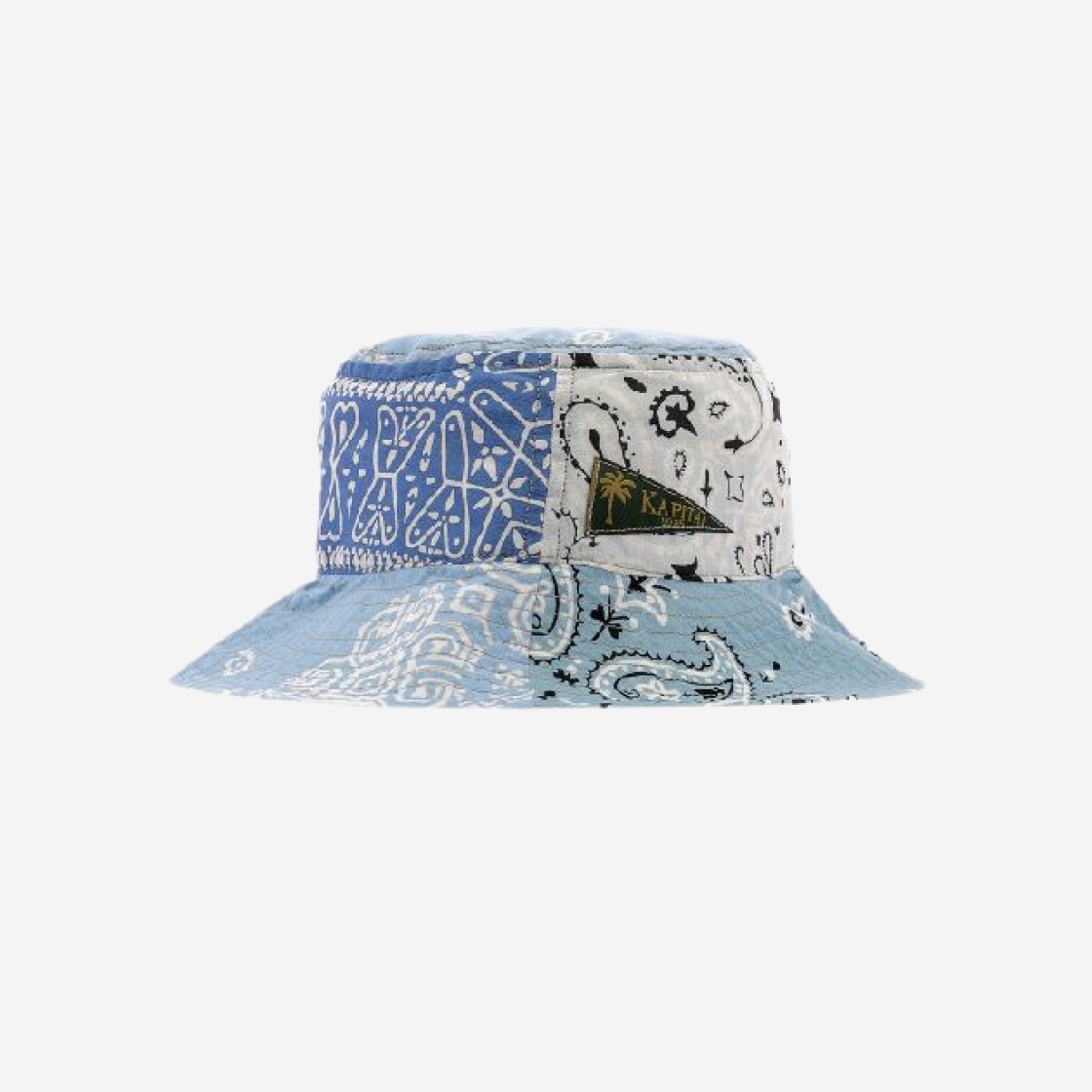 Kapital Bandana Patchwork Bucket Hat Skyblue 상세 이미지 1