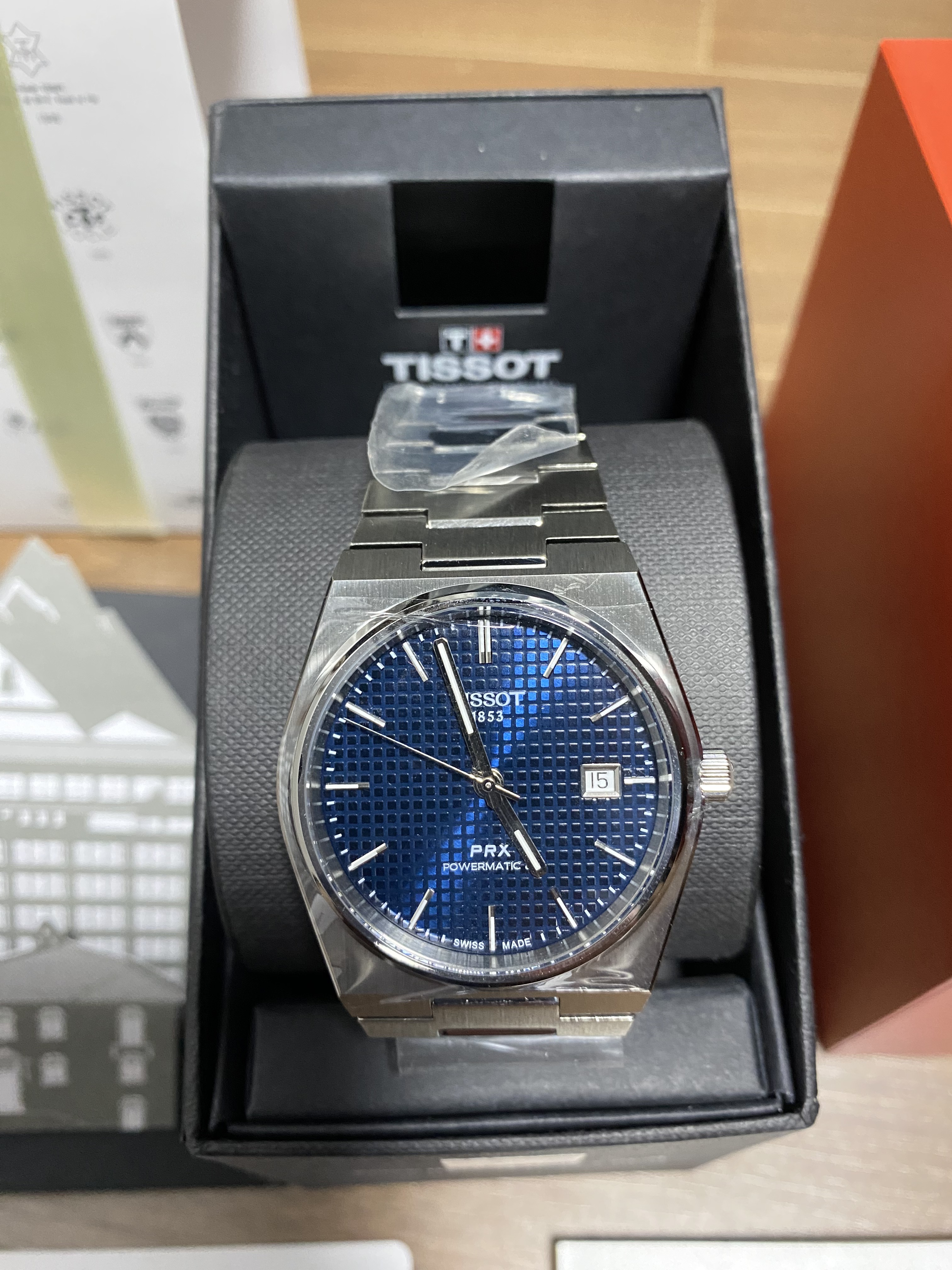 Tissot PRX Powermatic 80 40mm Steel Blue 착용 스타일