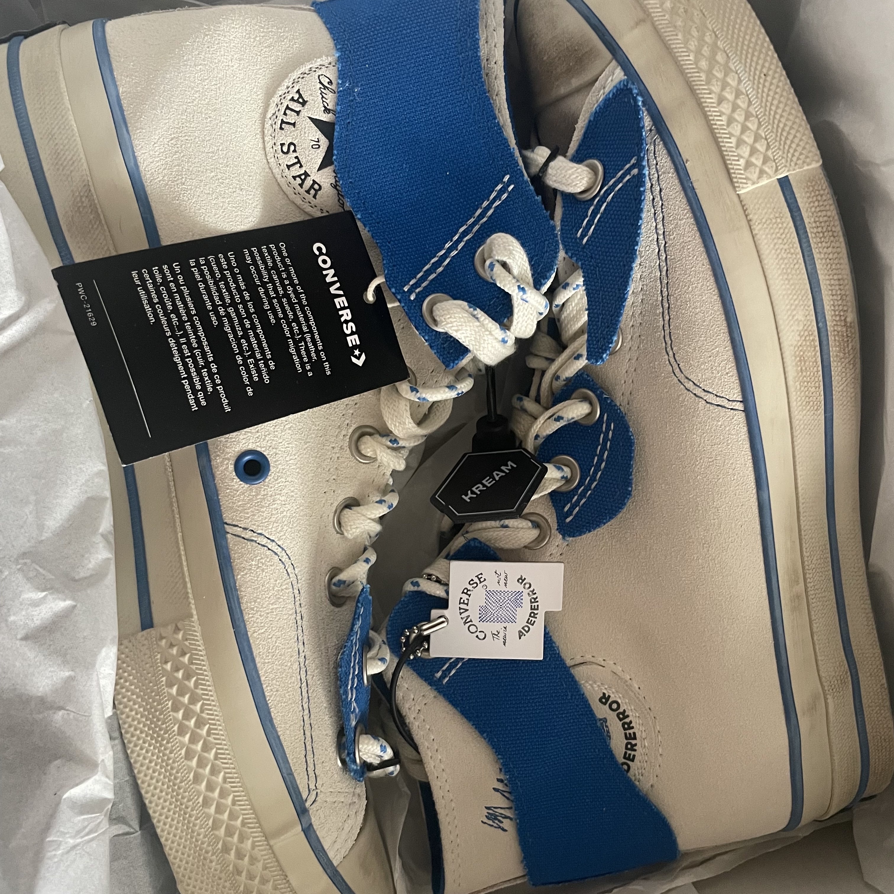 Converse x Ader Error Chuck 70 High White 착용 스타일