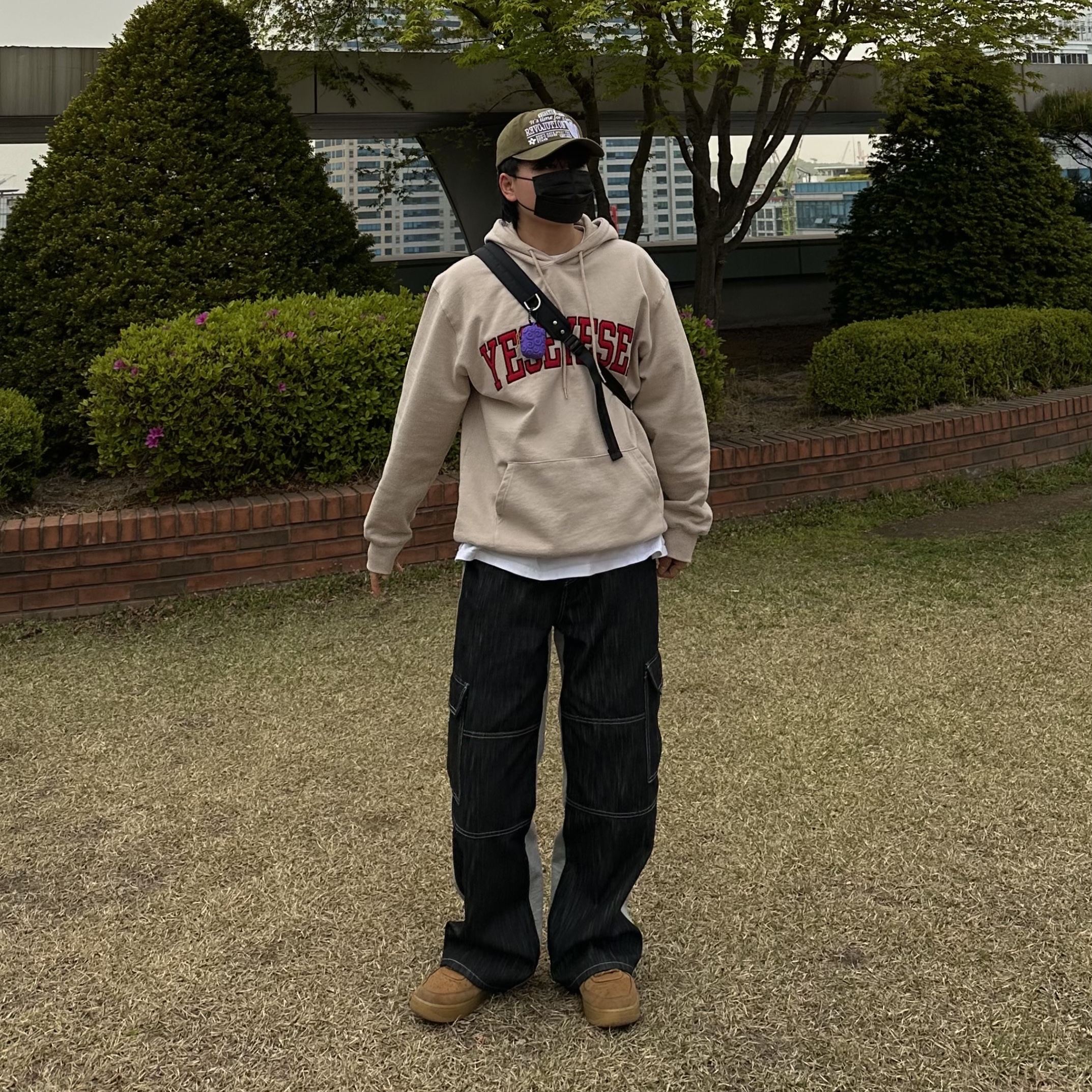 Nike Air Force 1 '07 WB Flax 착용 스타일 - 1