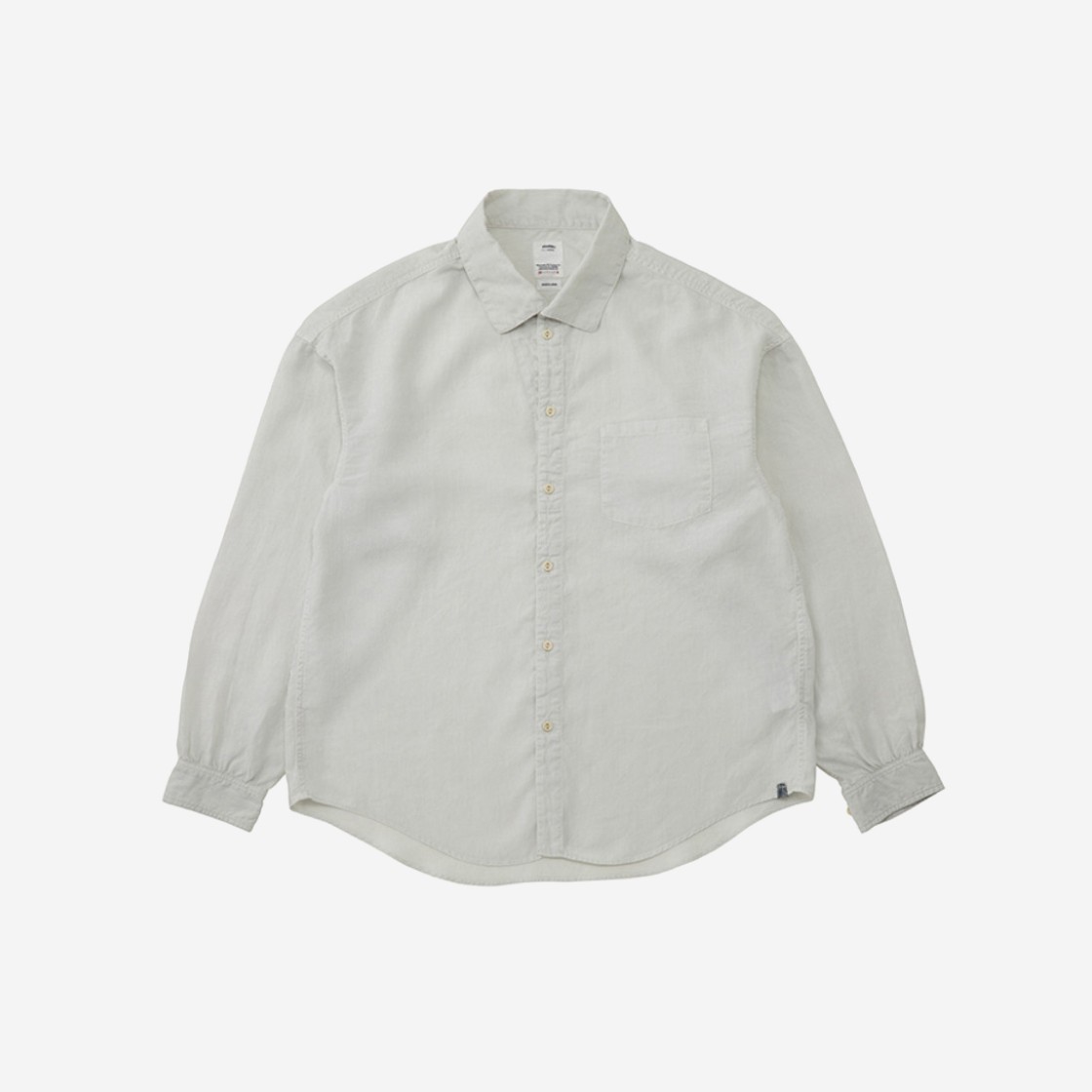 Visvim Palmer Shirt L/S DMGD Linen Ivory - 23SS 상세 이미지 1