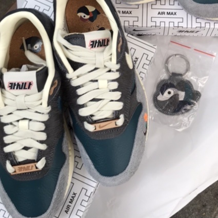 Nike x Kasina Air Max 1 SP Won-Ang Particle Grey 착용 스타일