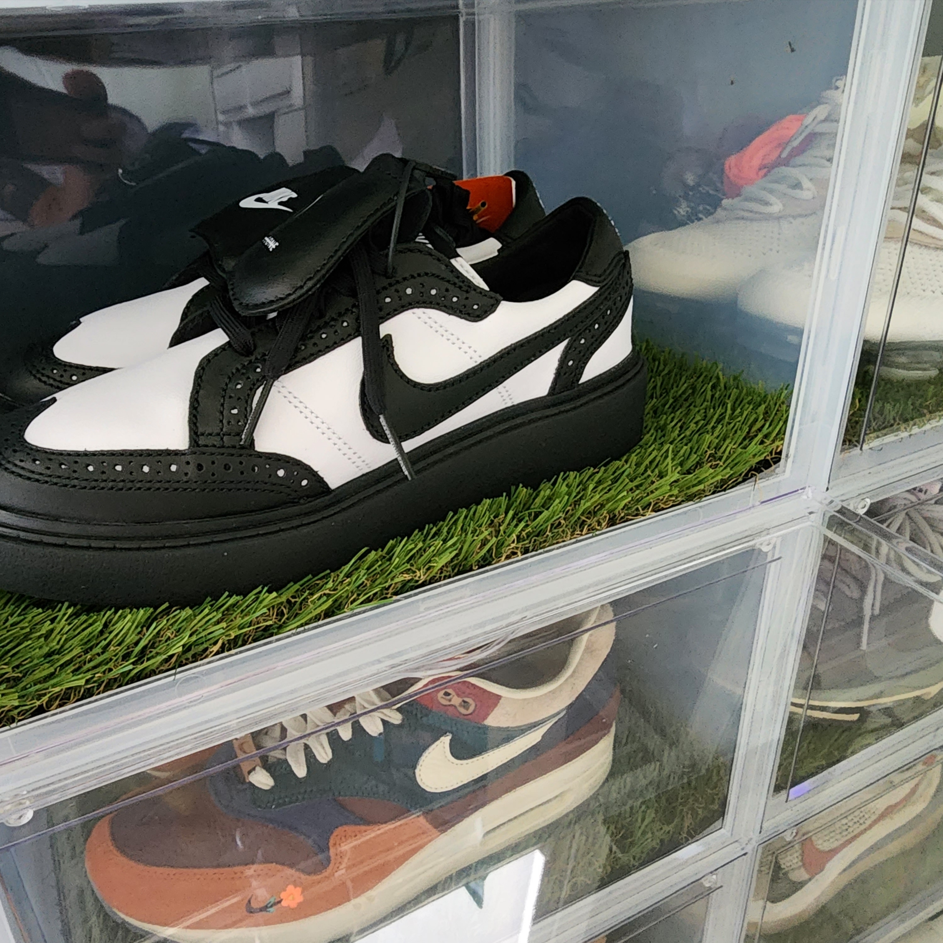 Nike x Peaceminusone Kwondo1 Black and White 착용 스타일