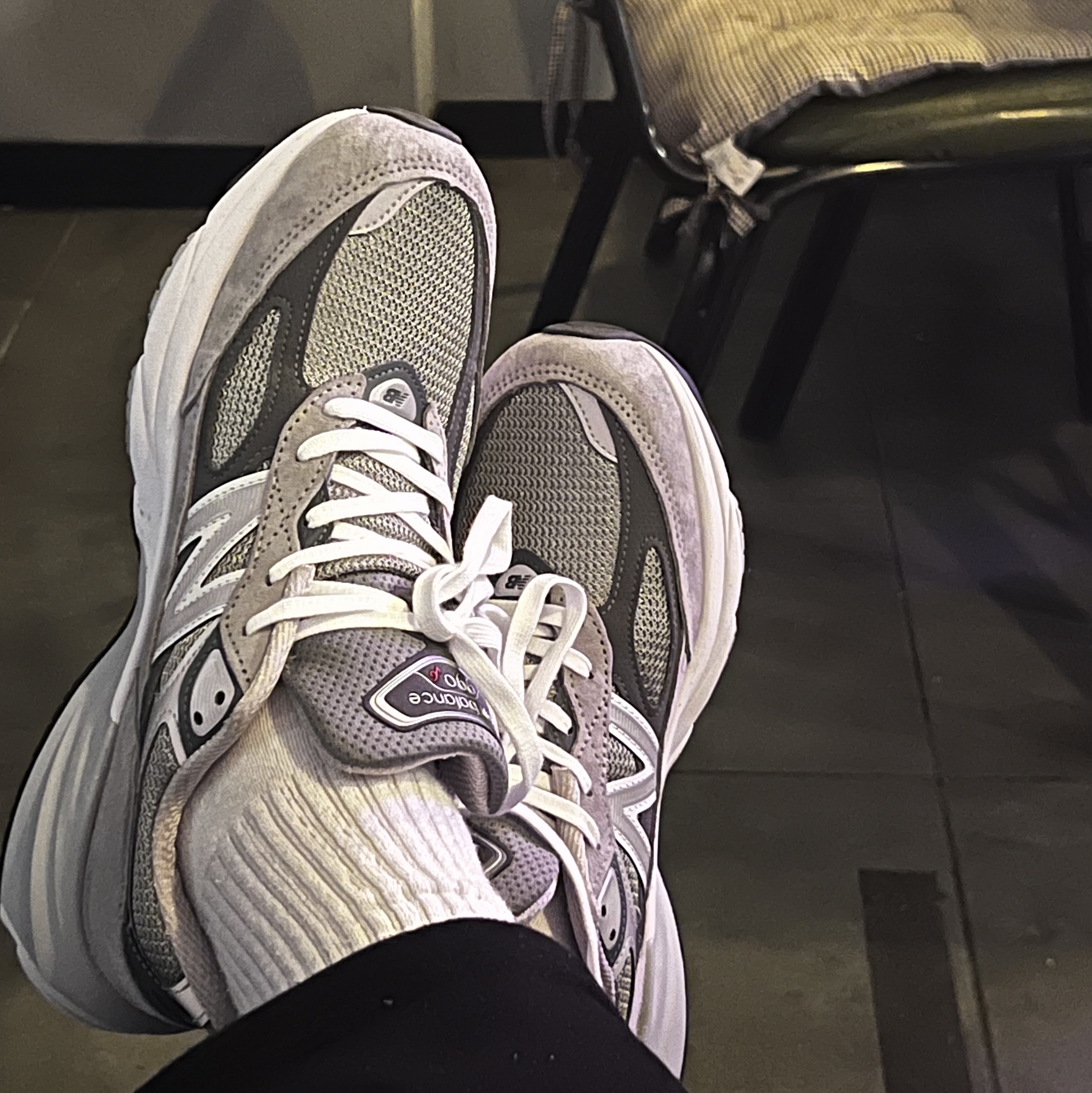 New Balance 990v6 Made in USA Grey - D Standard 착용 스타일 - 1