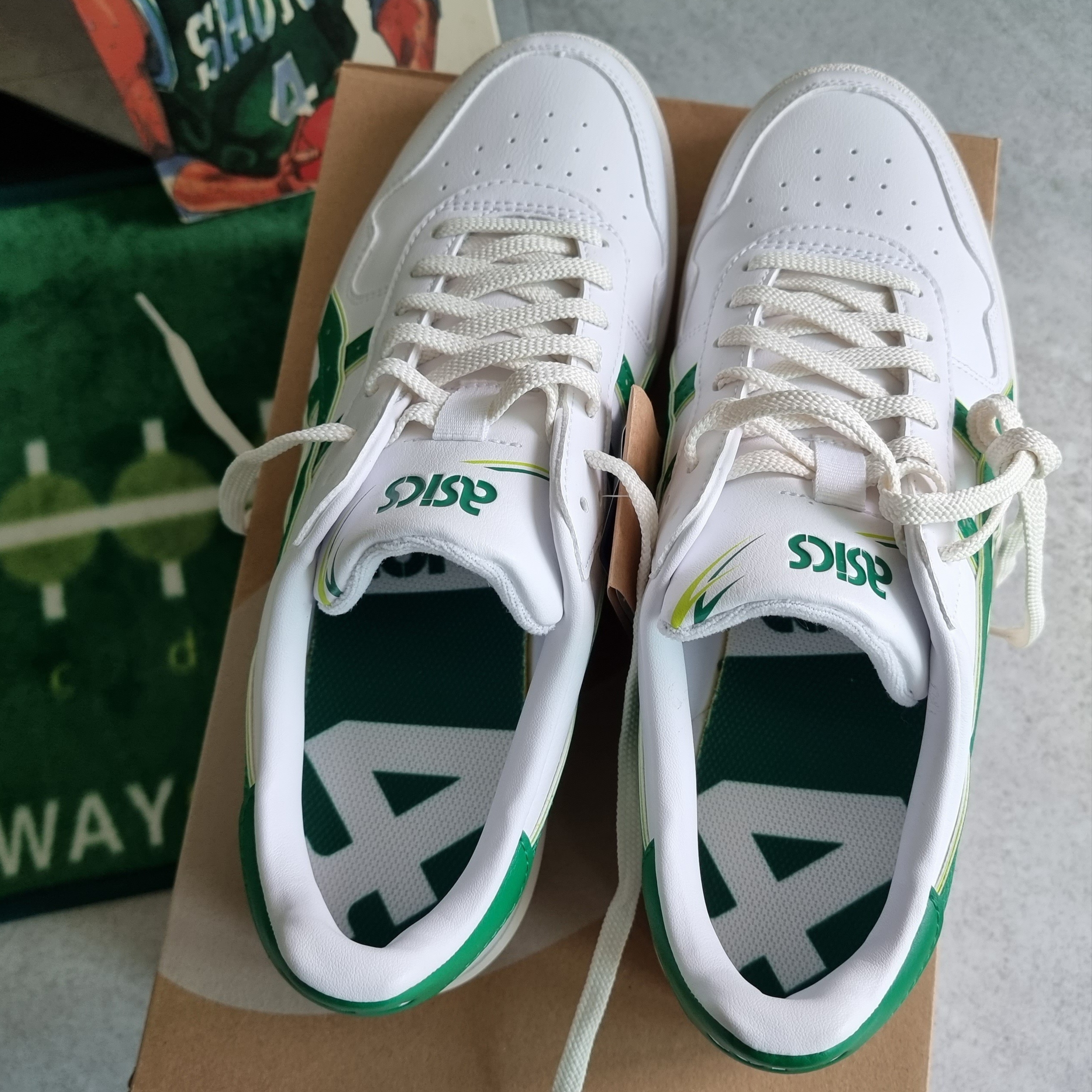 Asics Aaron Green White 착용 스타일 - 5