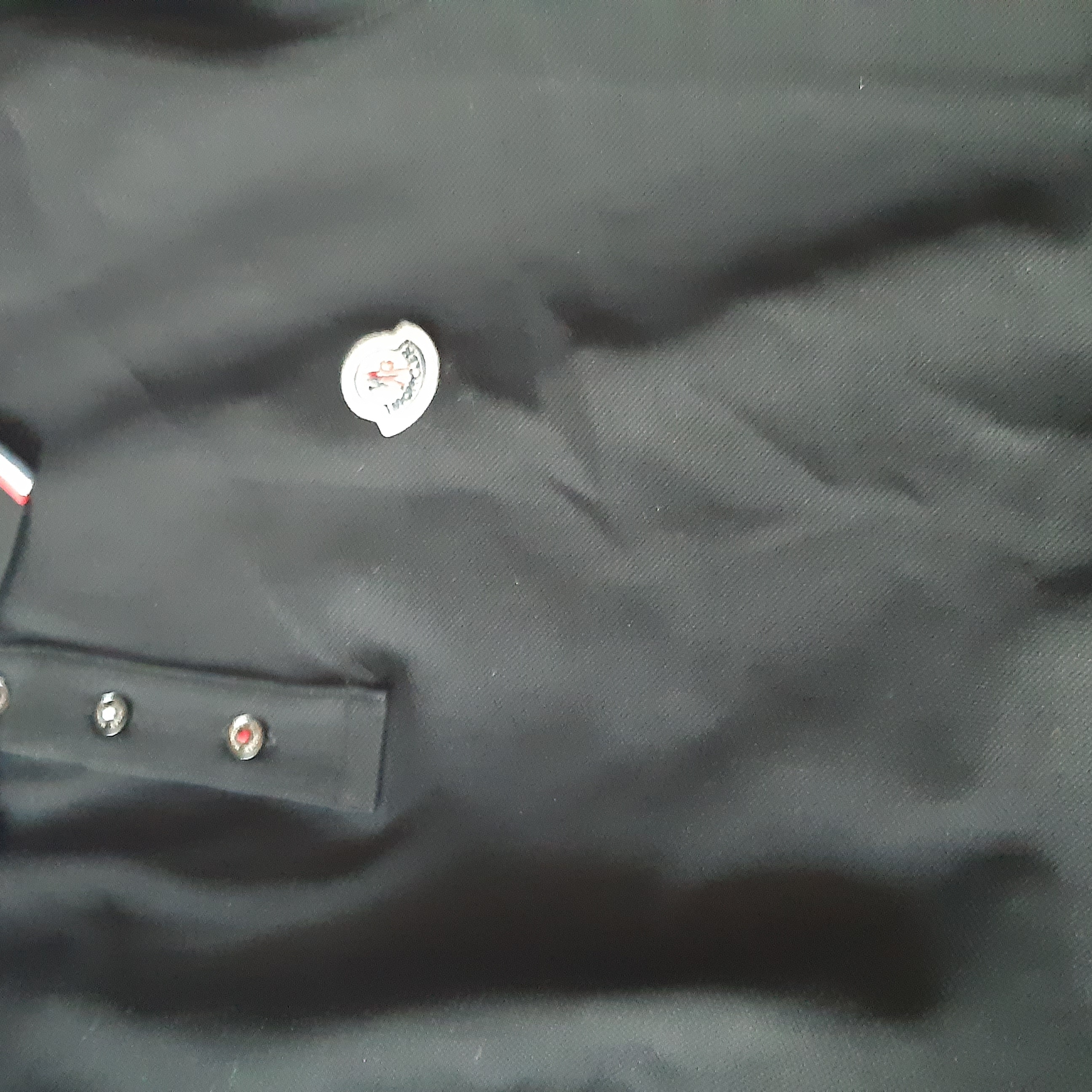 Moncler Logo Polo Shirt Black - 23SS 착용 스타일