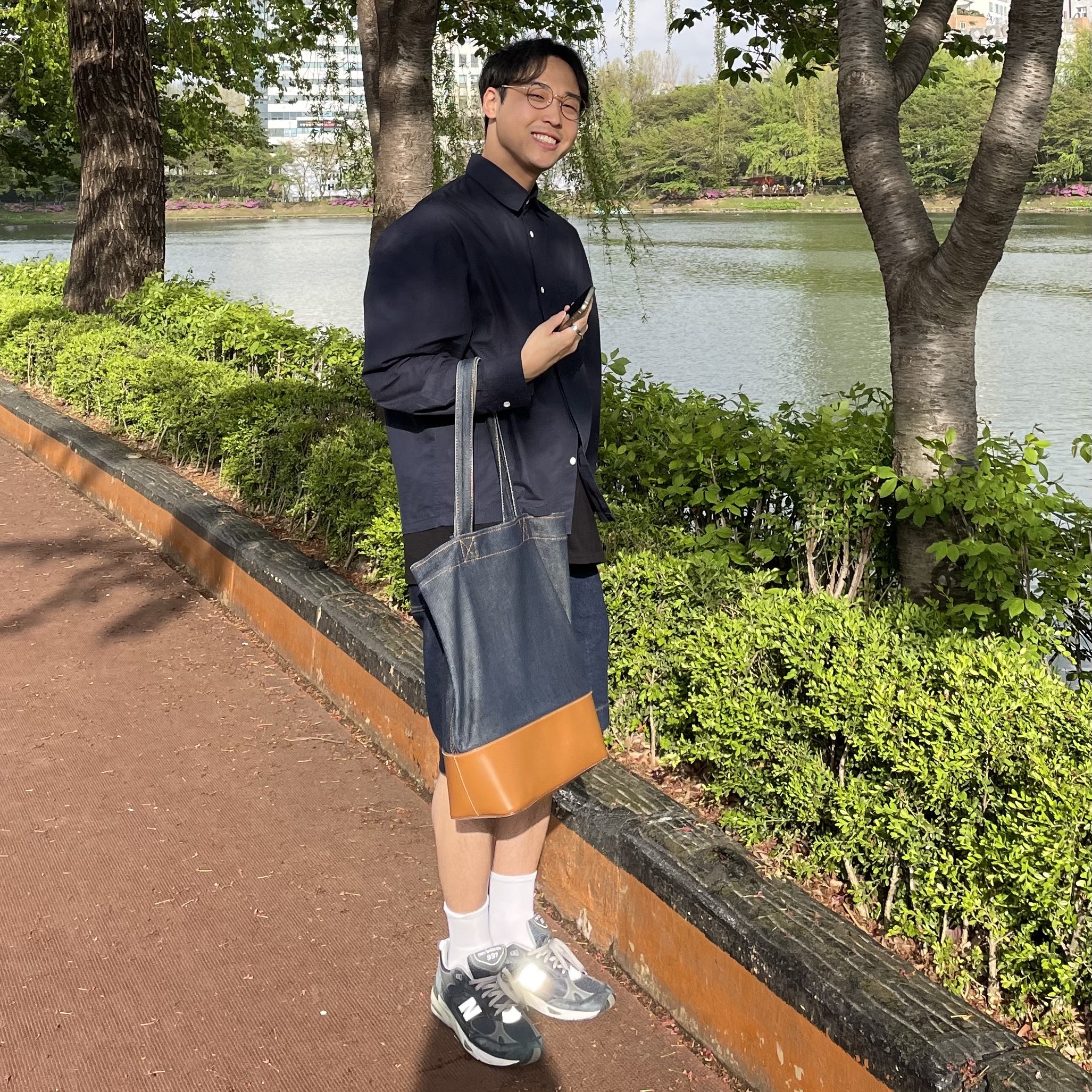 New Balance 991 Made in UK Navy 착용 스타일