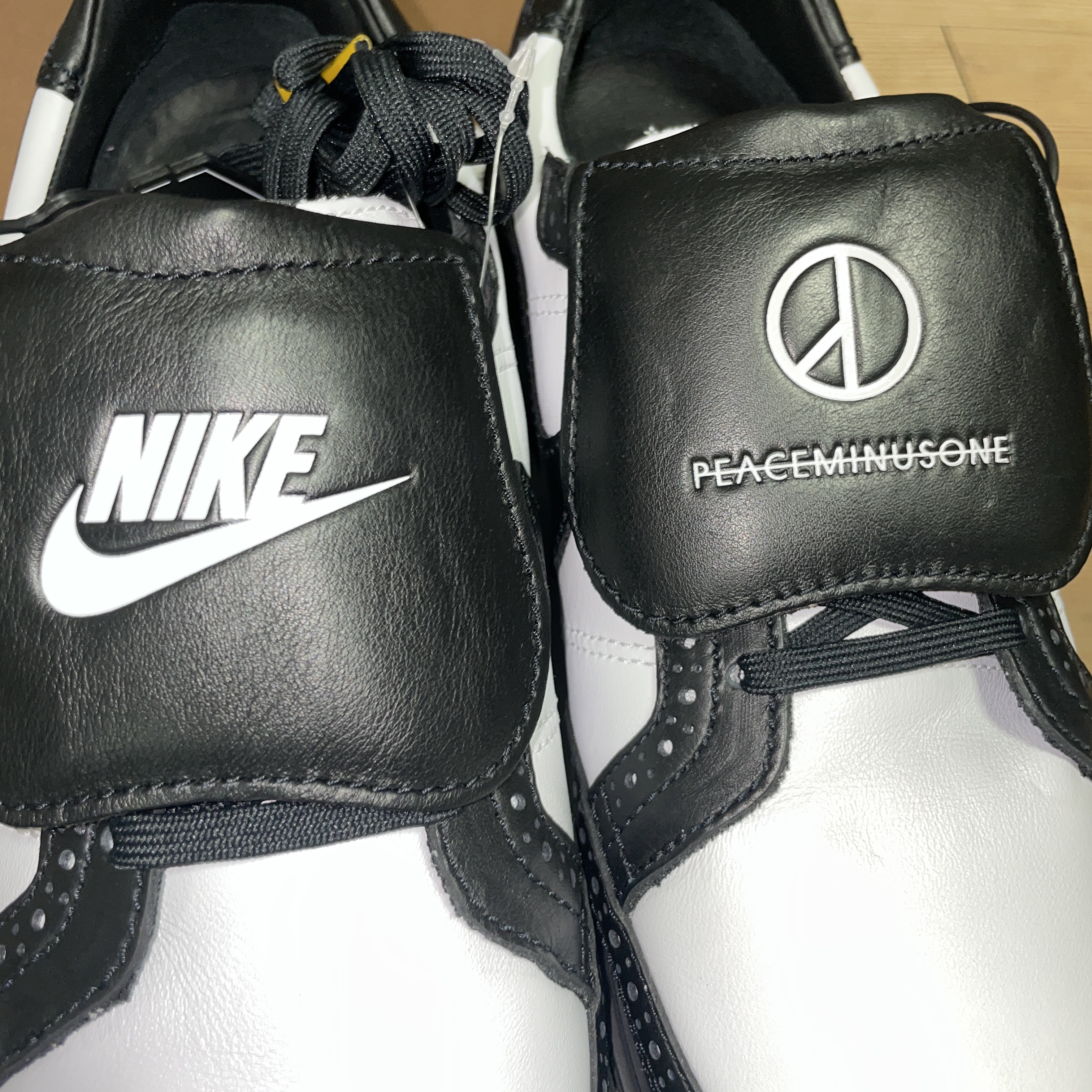 Nike x Peaceminusone Kwondo1 Black and White 착용 스타일