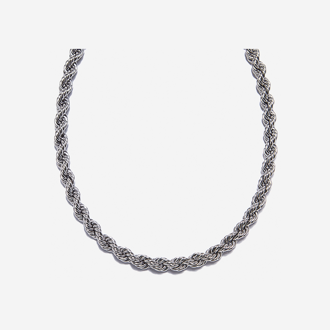 포트레이트리포트 청키 로프 체인 네클리스 실버(Portrait Report Chunky Rope Chain Necklace Silver) - 2