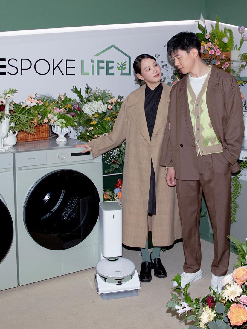 (W) Lemaire Double Breasted Overcoat Checked Seersucker Brown Yellow Beige 착용 스타일