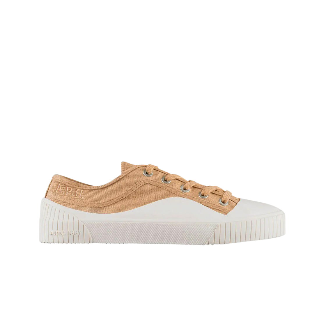 COEYS-M56106-CAB A.P.C. Iggy Low Sneakers Camel