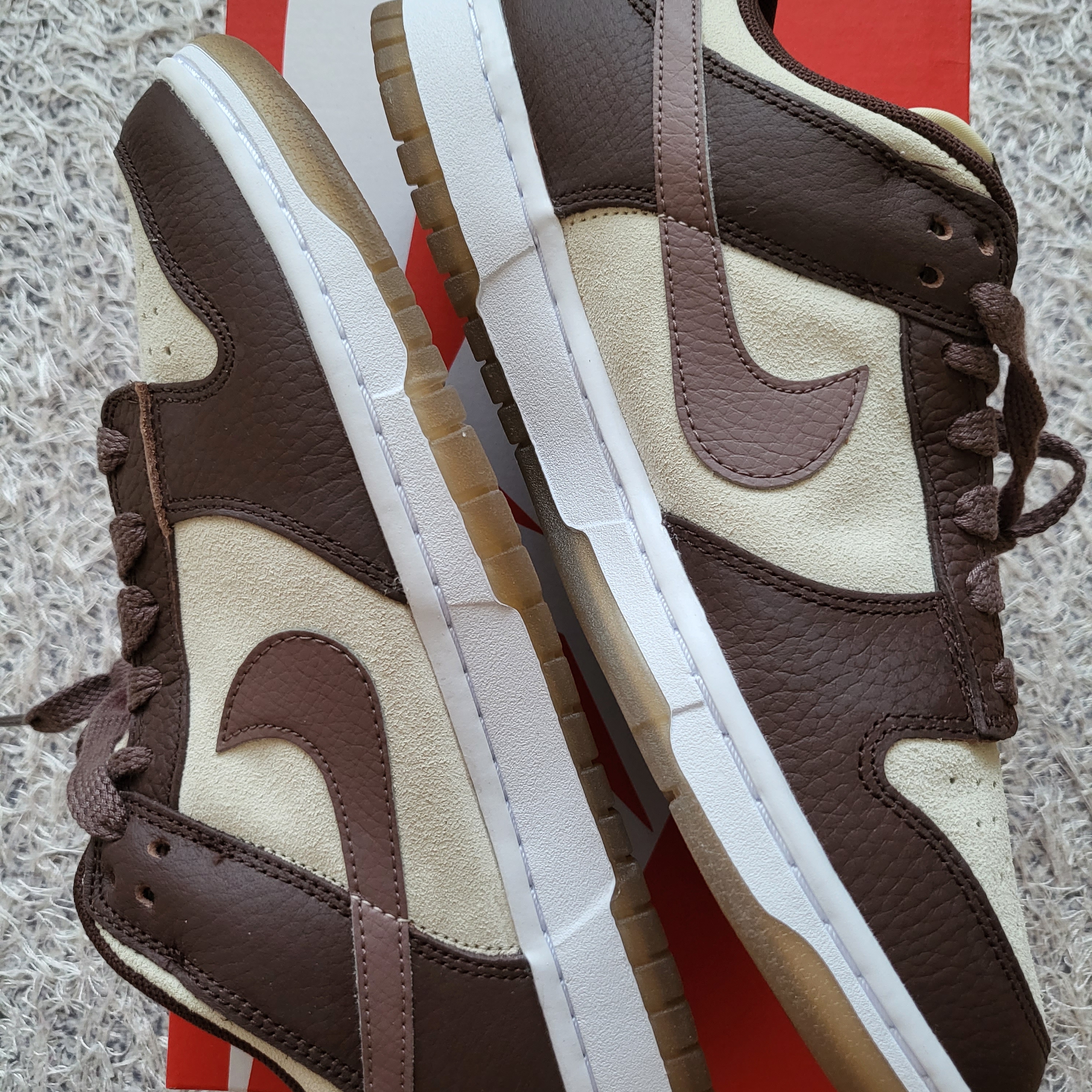(W) Nike Dunk Low Coconut Milk Plum Eclipse 착용 스타일 - 5