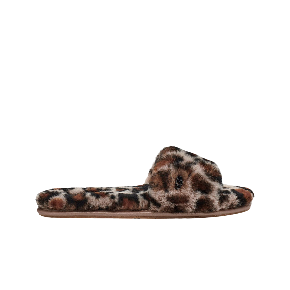 (W) 어그 플러프 슬라이드 2 레오파드 암포라((W) UGG Fluff Slide II Leopard Amphora) - 1