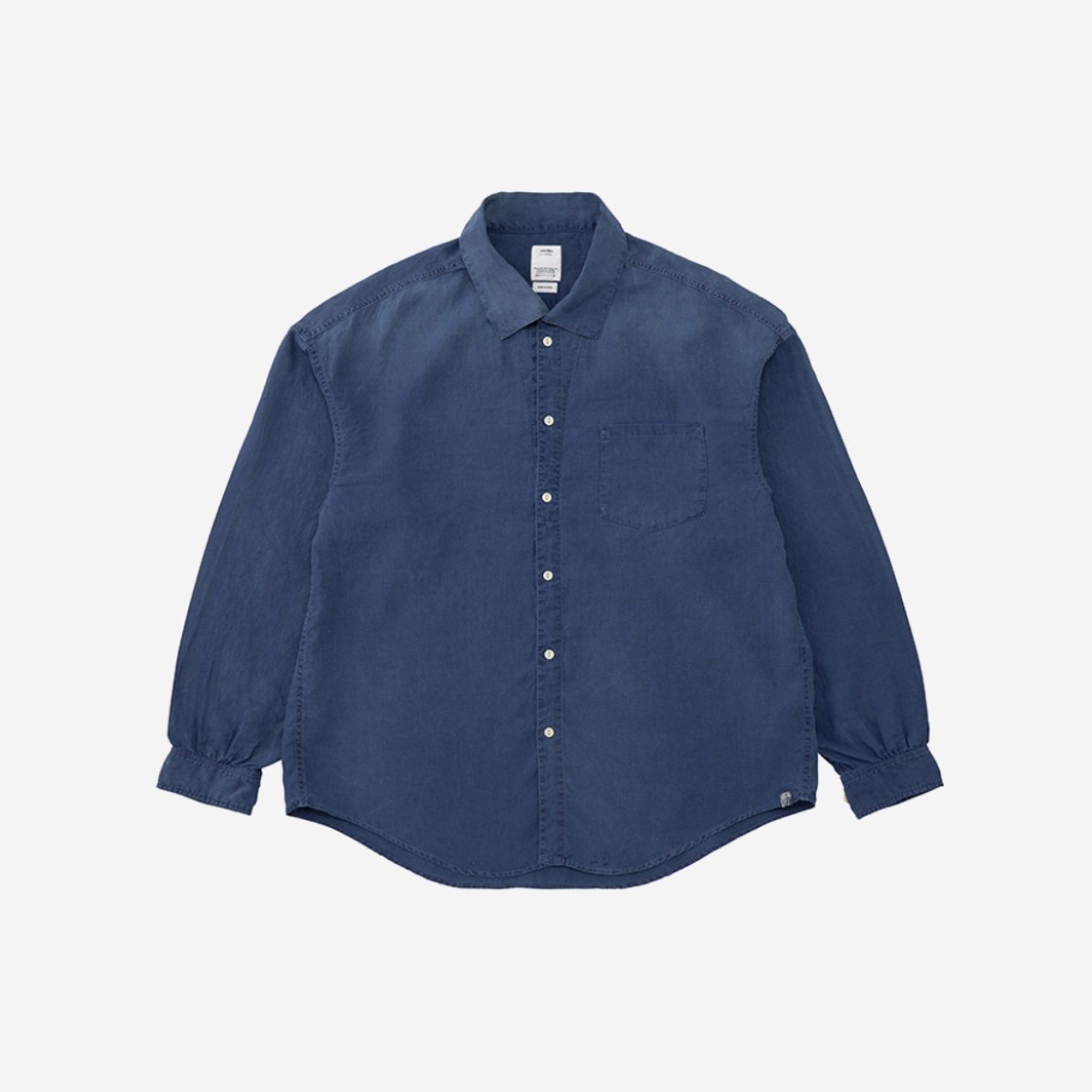 Visvim Palmer Shirt L/S DMGD Linen Indigo - 23SS 상세 이미지 1